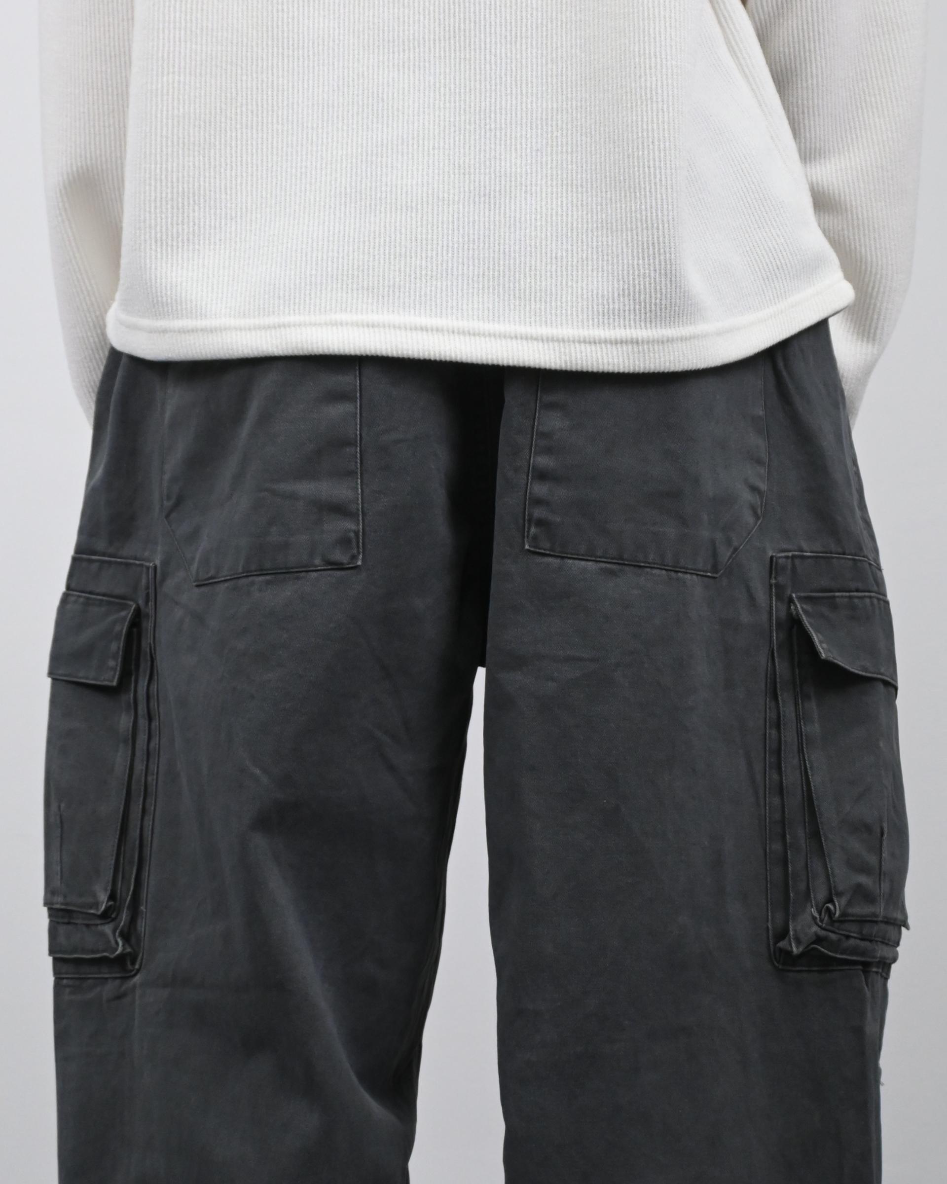 box pocket cargo cotton pants