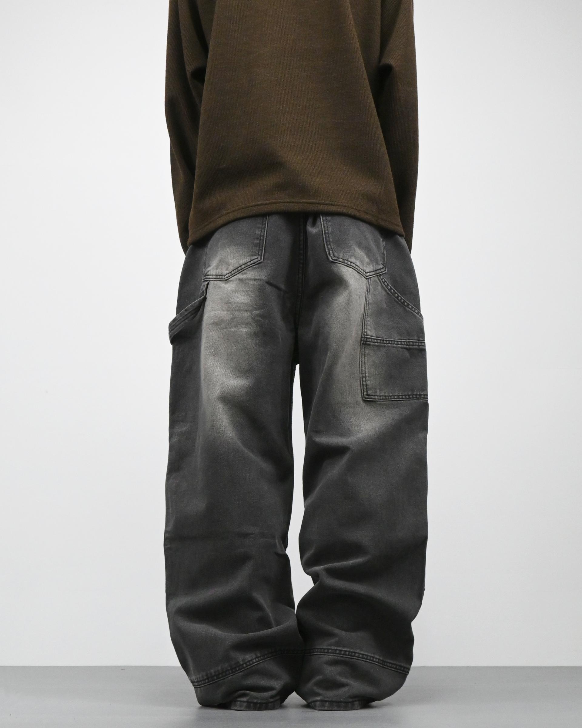 zipper carpenter denim pants