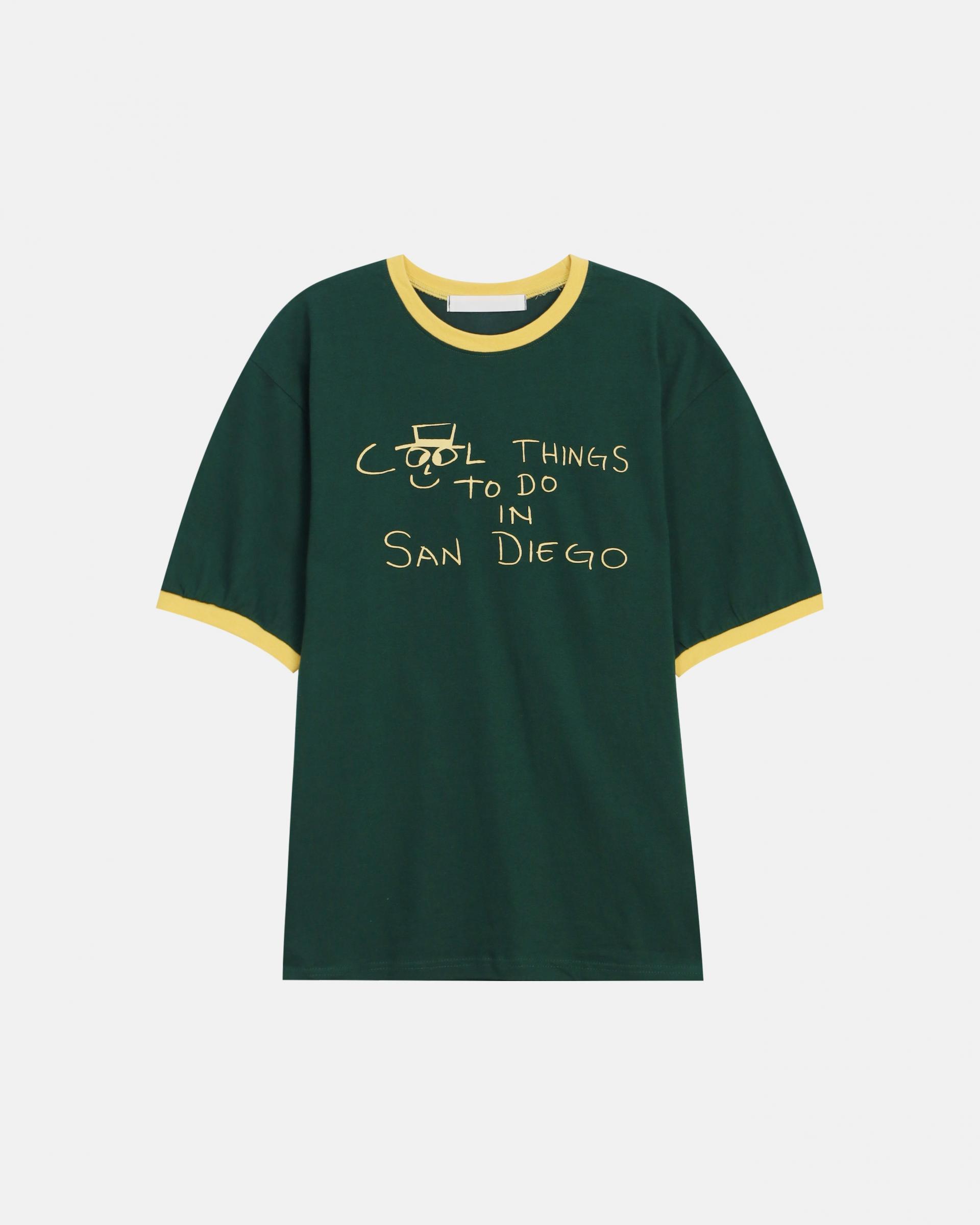 san diego ringer half t-shirt
