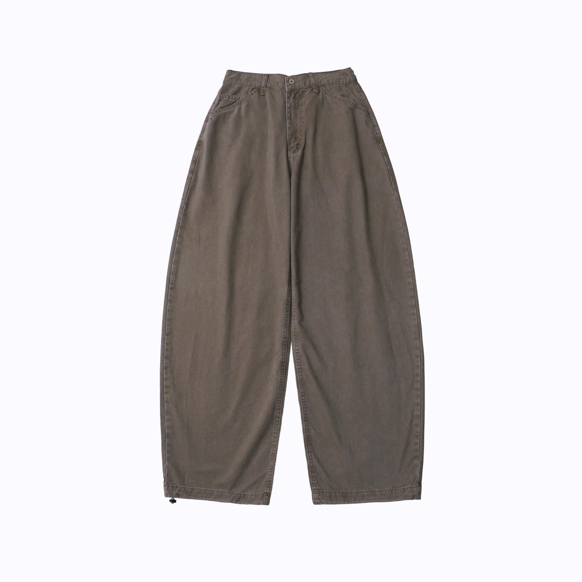 pigment solid balloon cotton pants