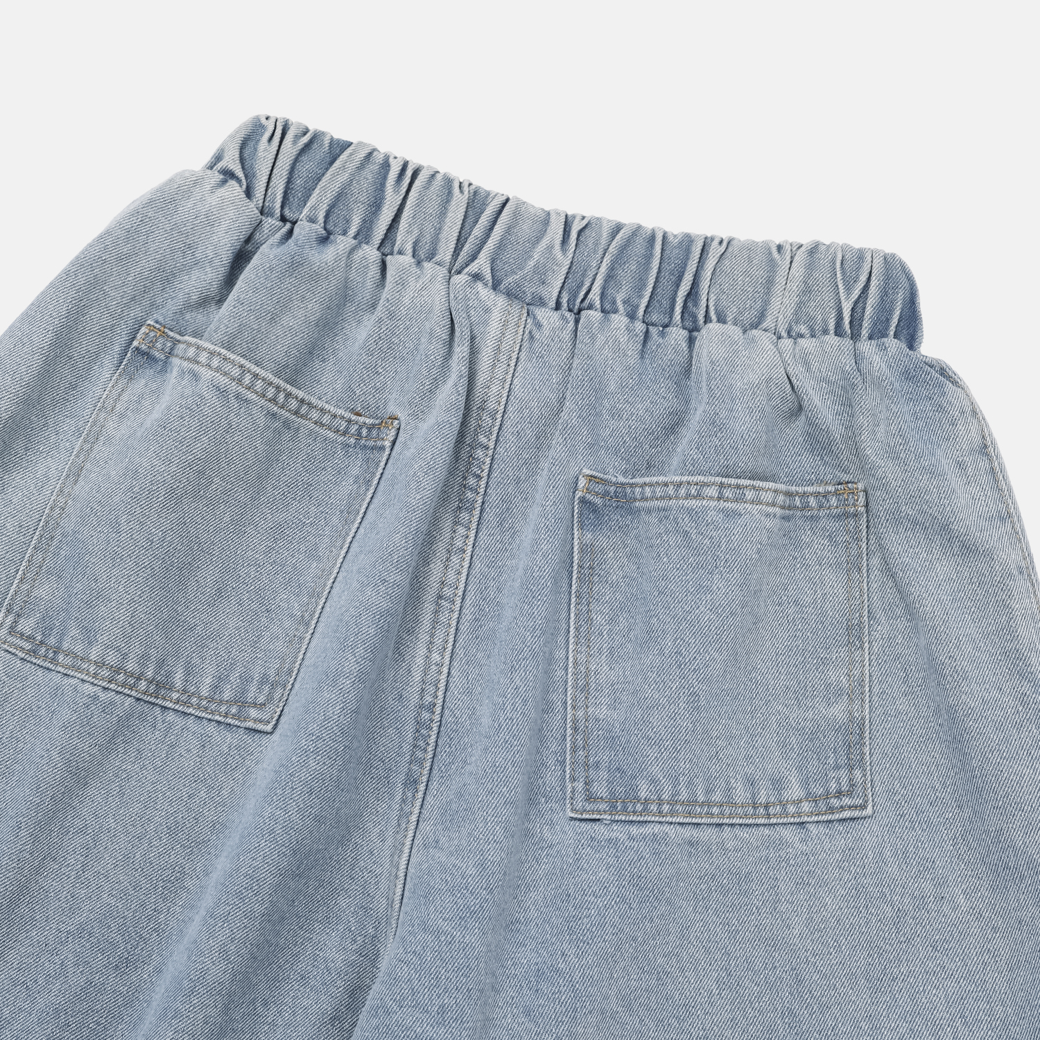 banding big cargo denim pants