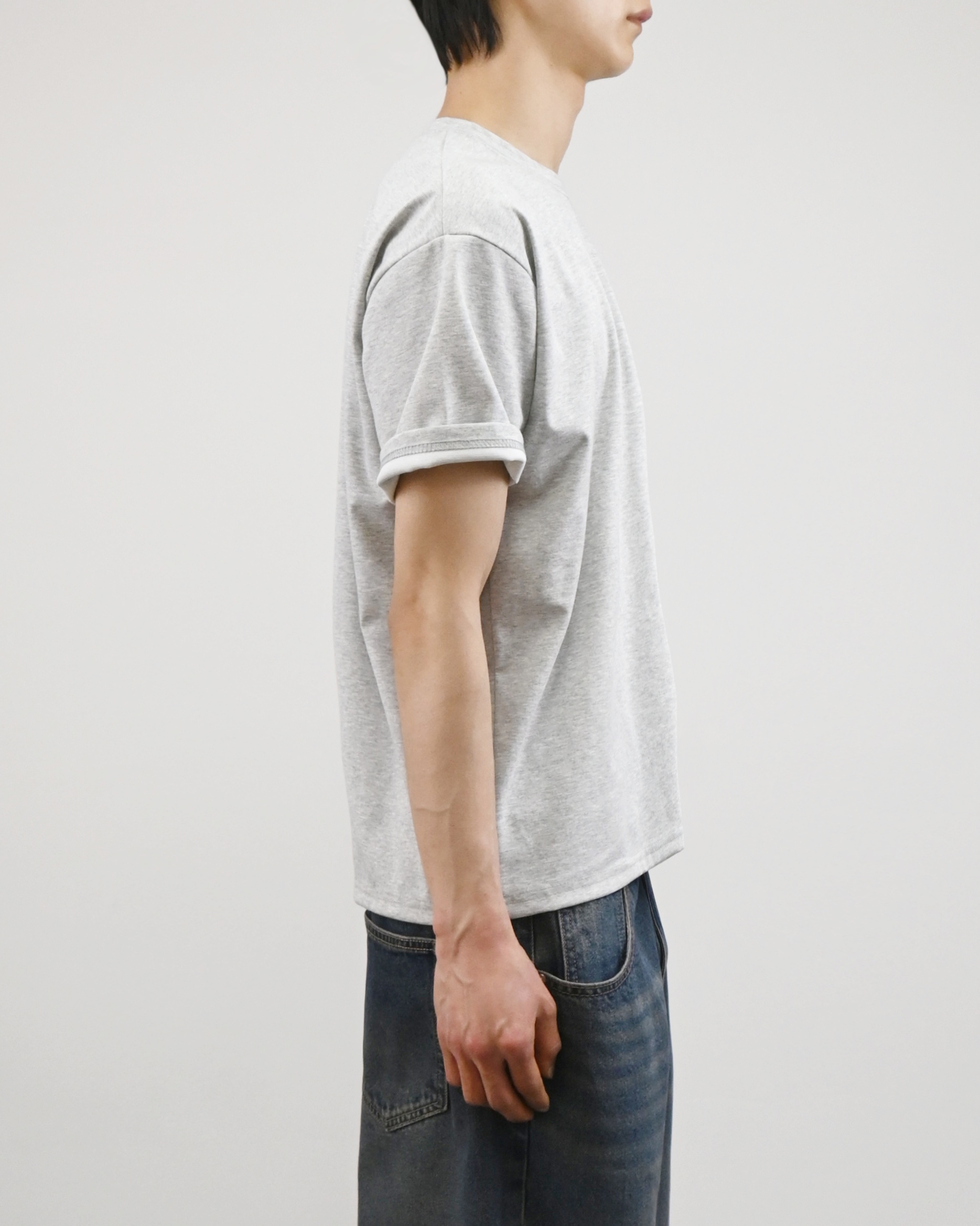 rivet crop half t-shirt