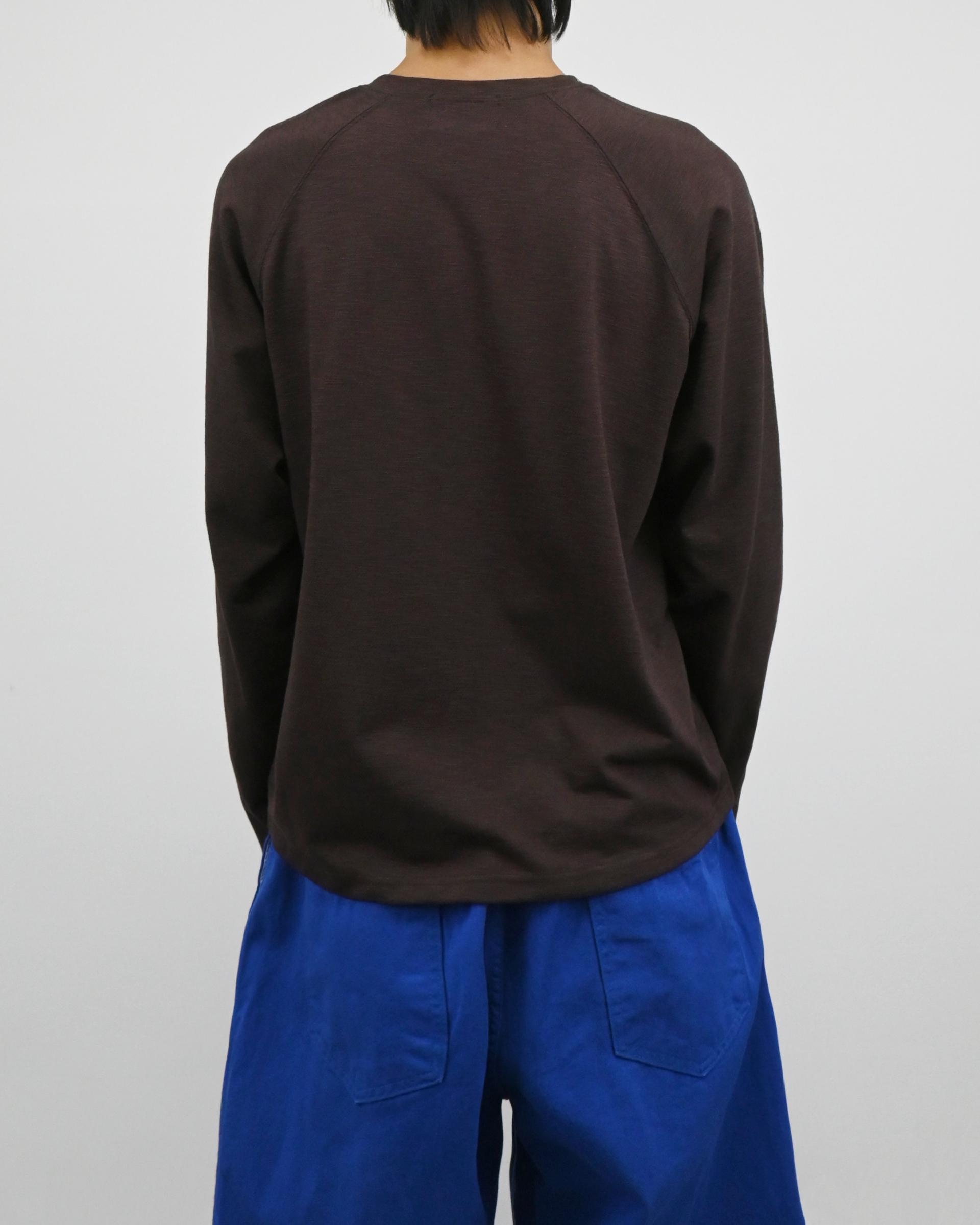 slub raglan henley neck