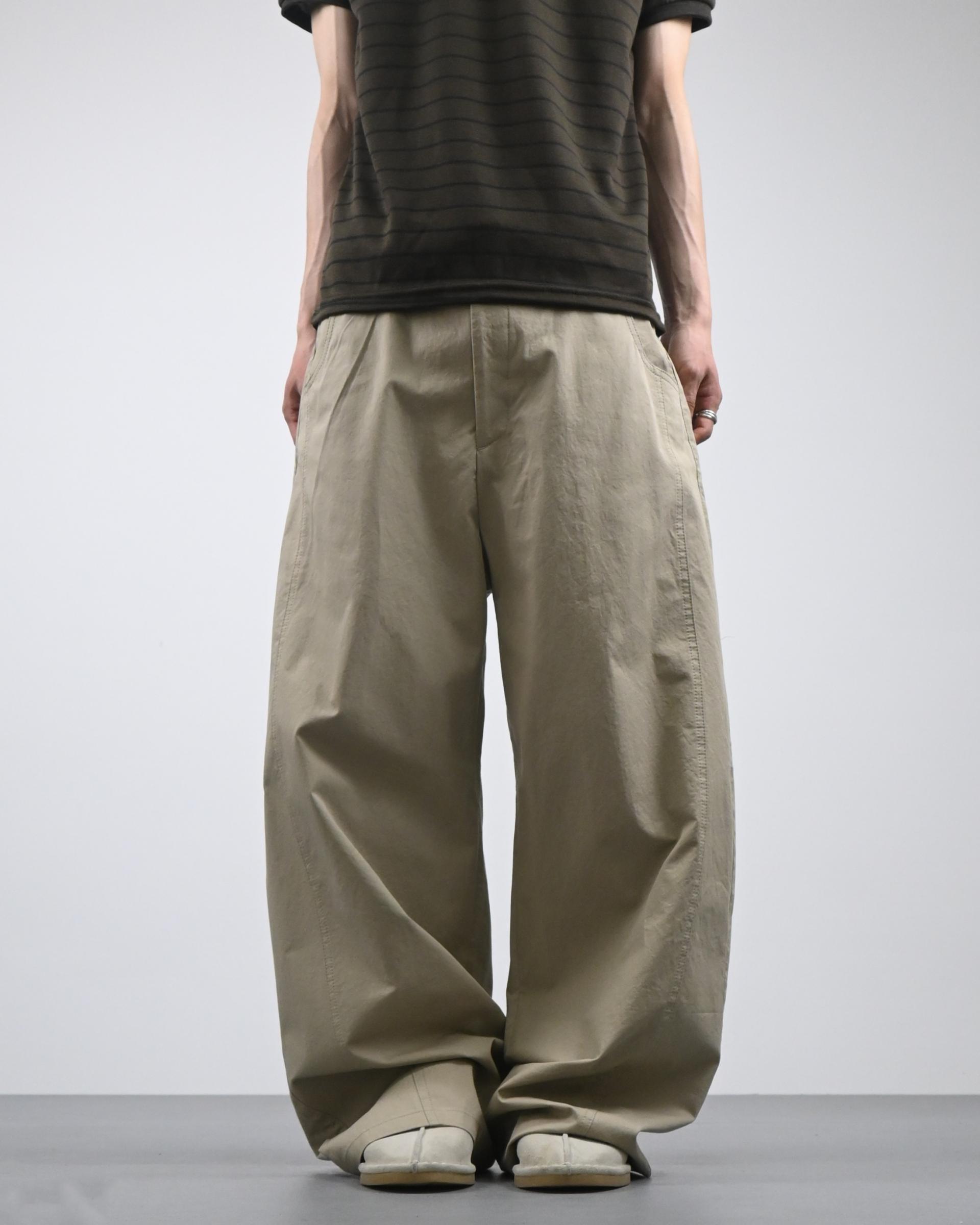 dear curved cotton pants