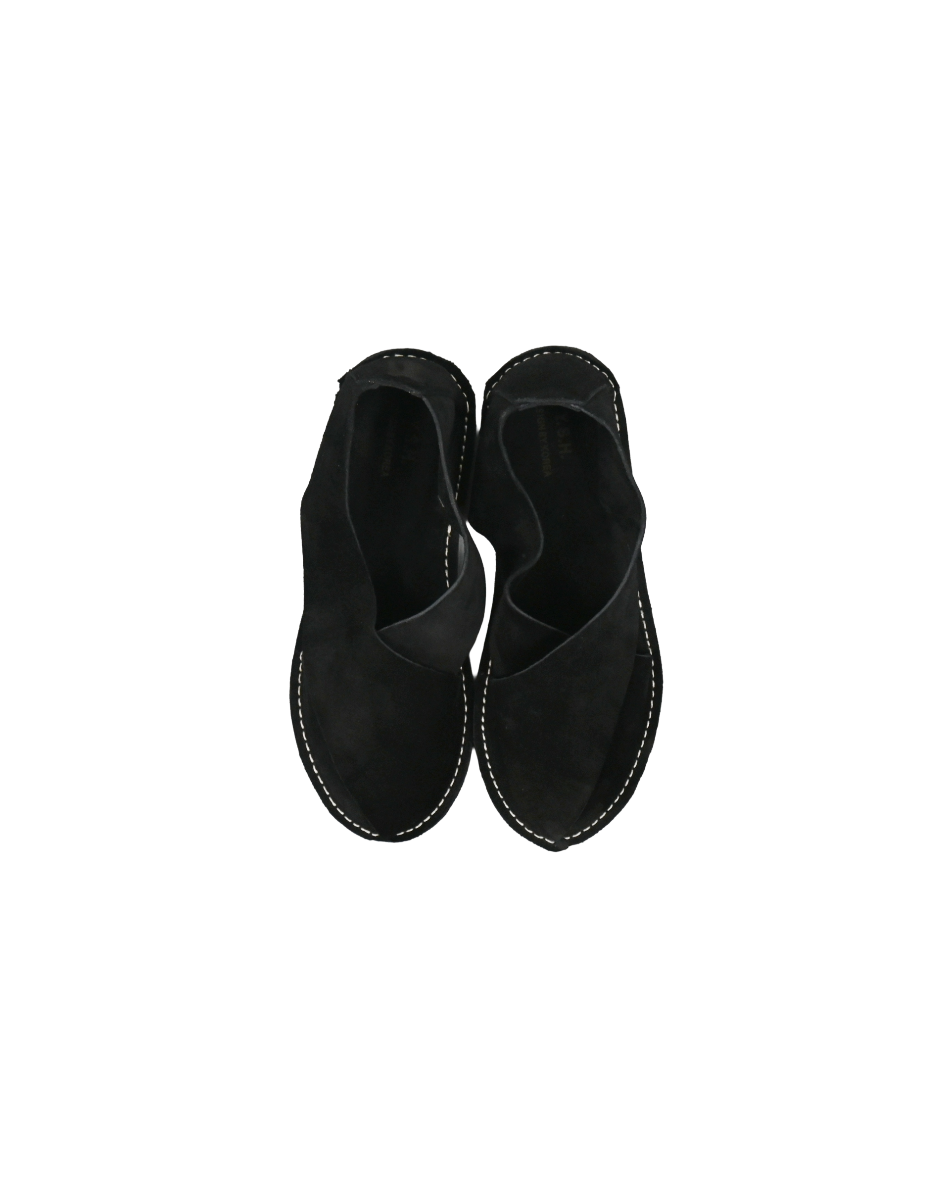 suede cross wrap sandals