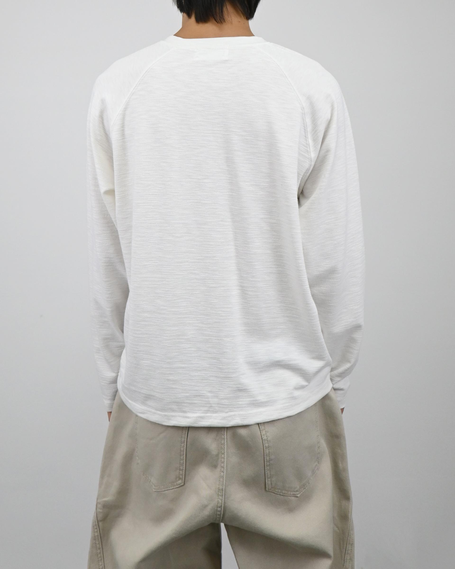 slub raglan henley neck