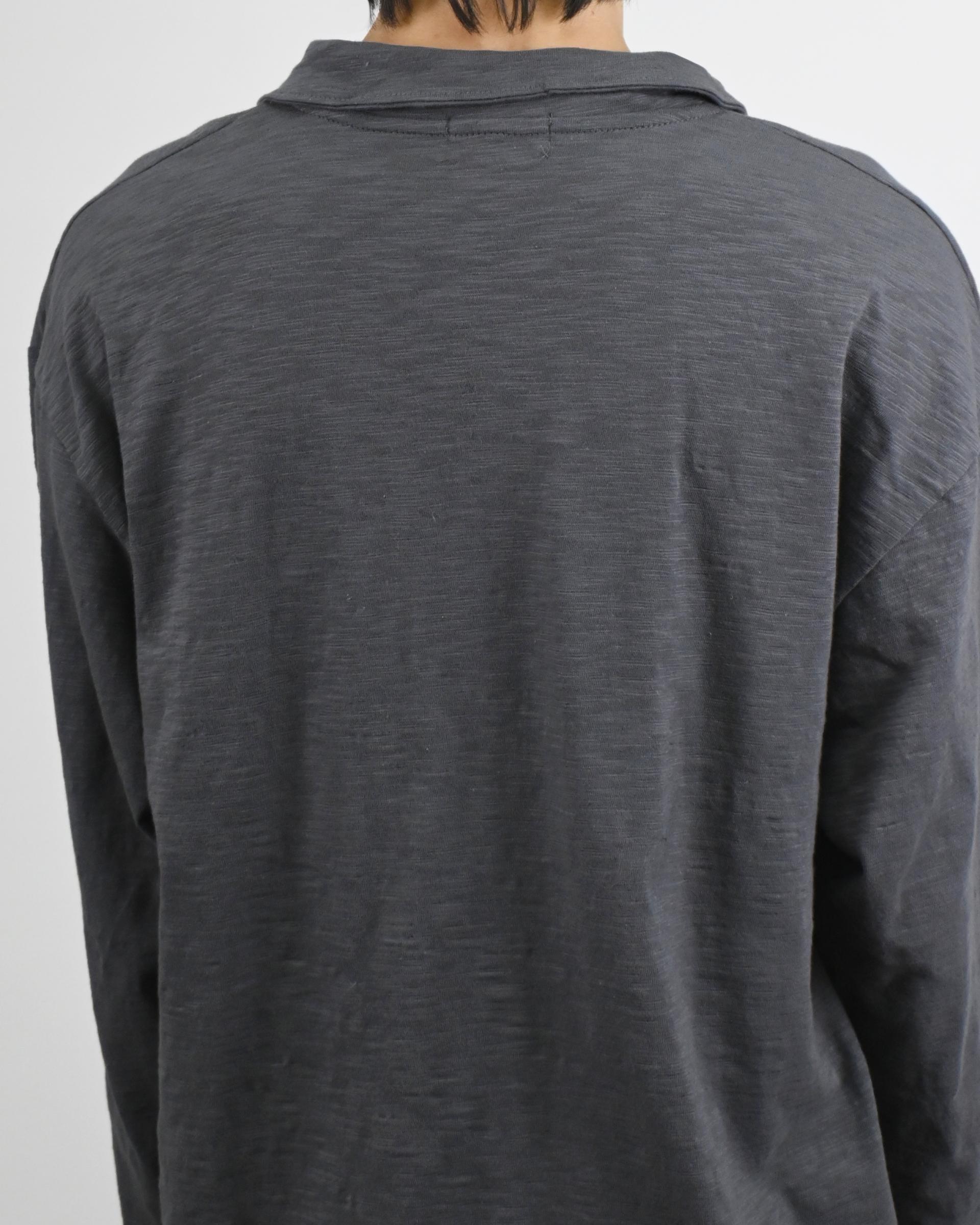slub five burton collar t-shirt