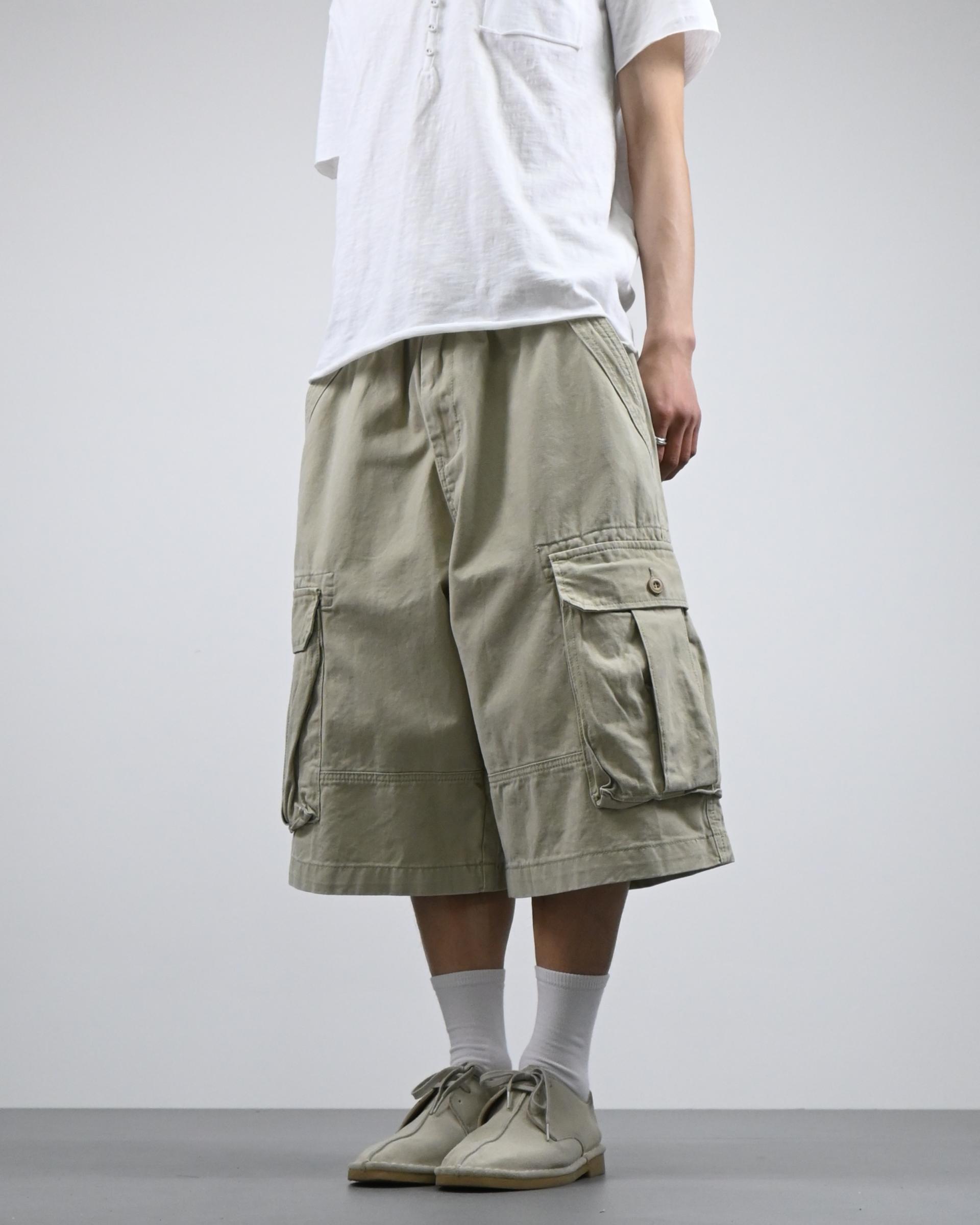 bio cotton bermuda cargo pants