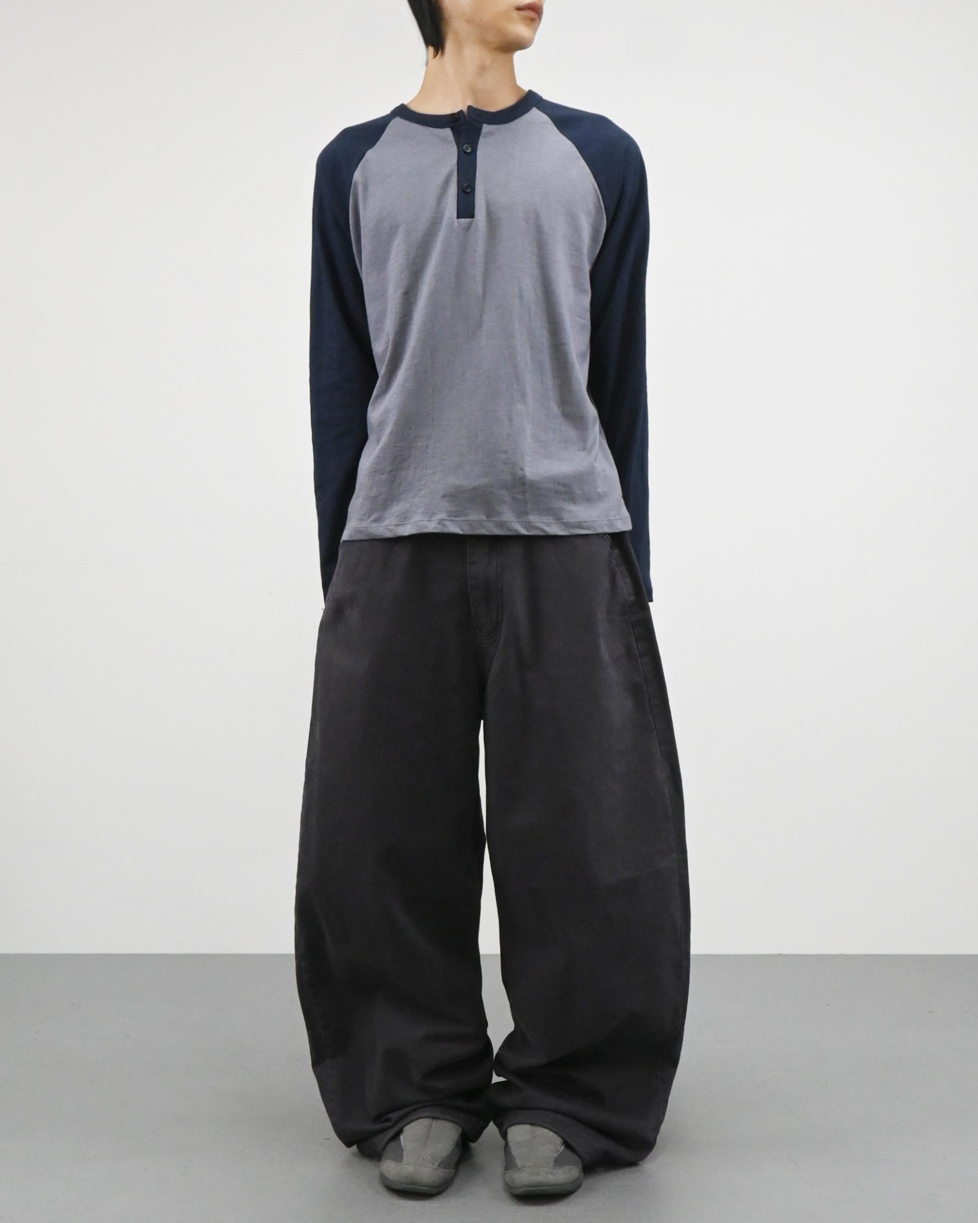 pigment solid balloon cotton pants