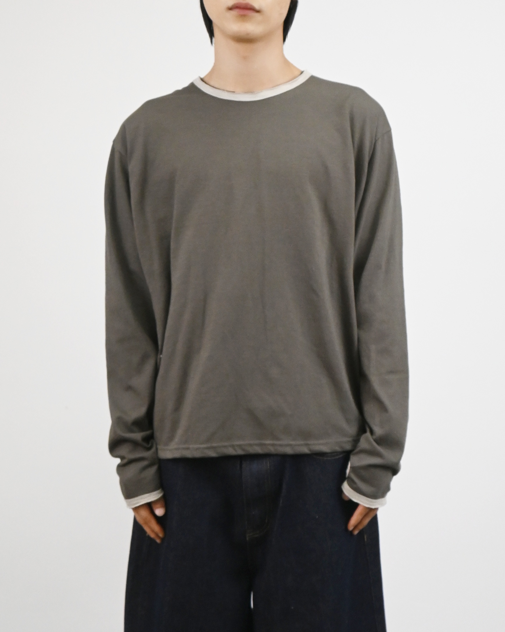 damage slub ringer t-shirt