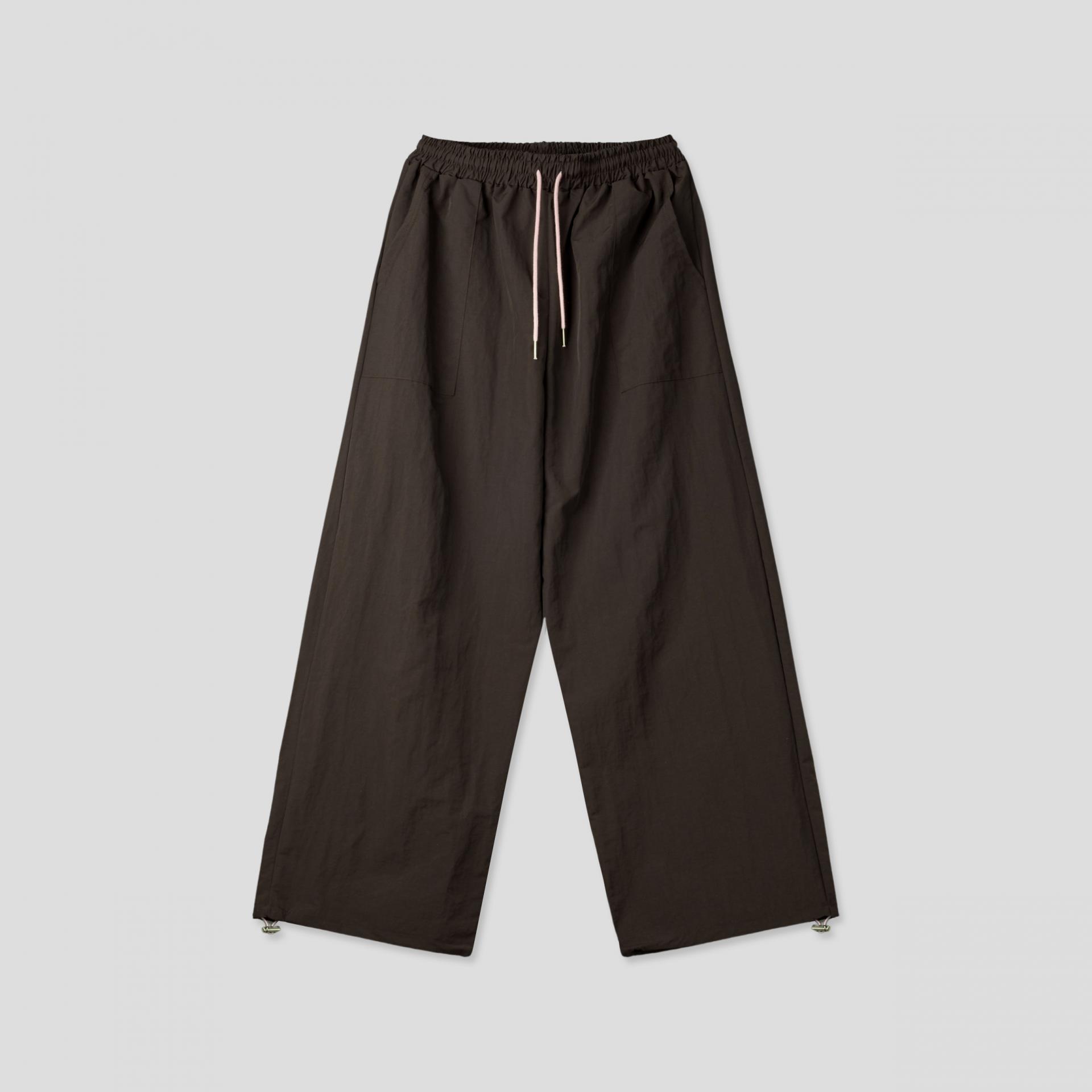 rope curved nylon pants