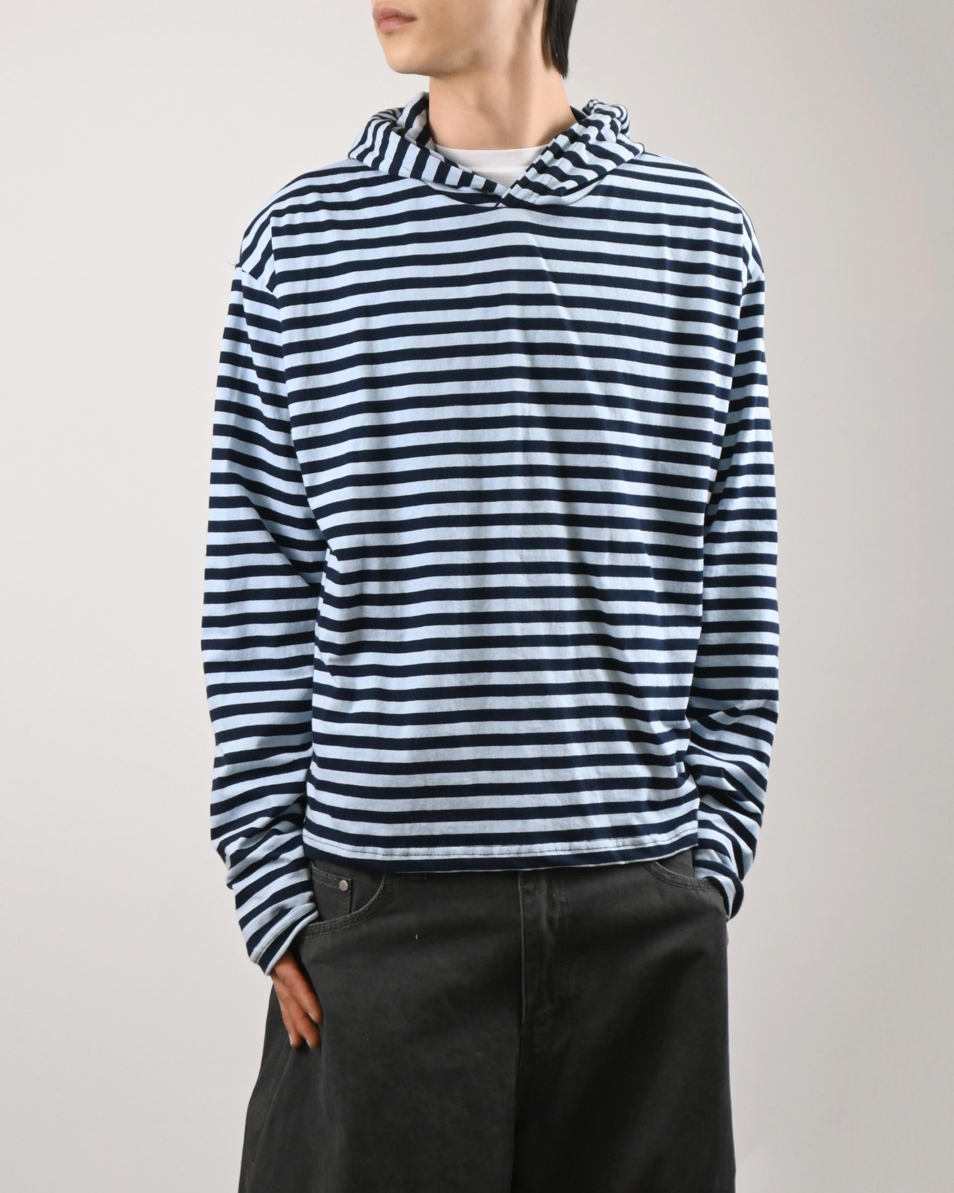 reed cropped striped hoodie