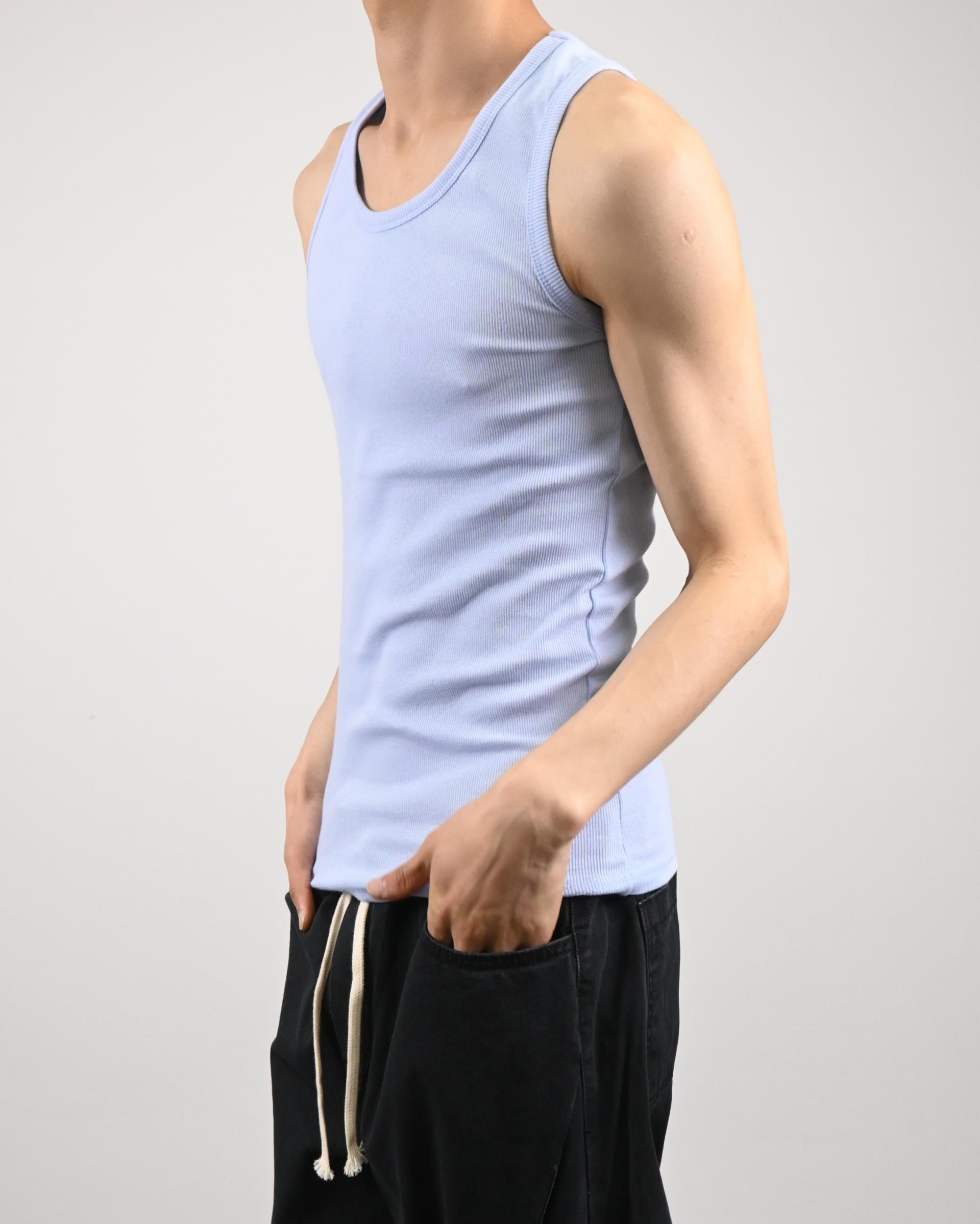 stretchable ribbed vest