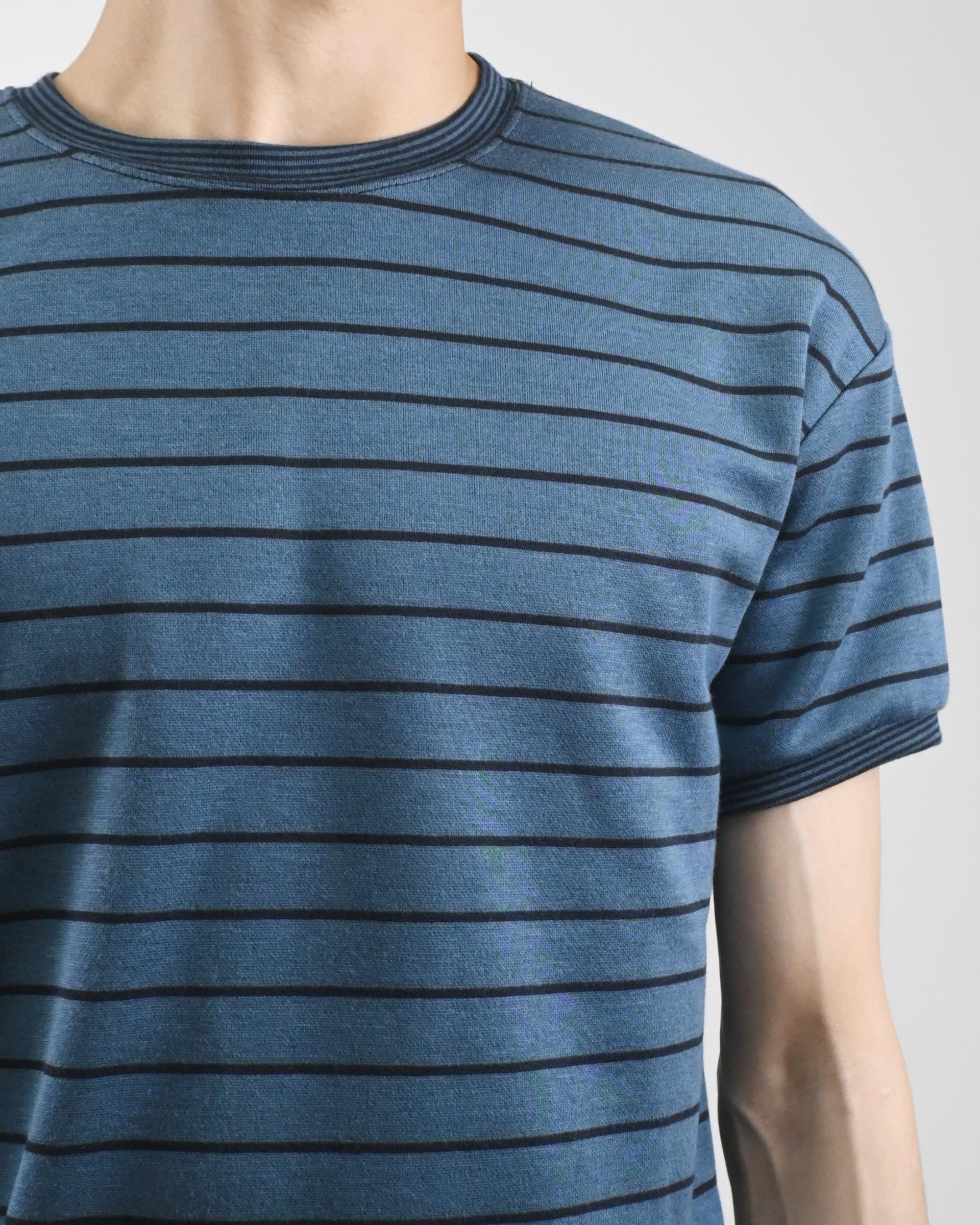 stripe ringer half t-shirt
