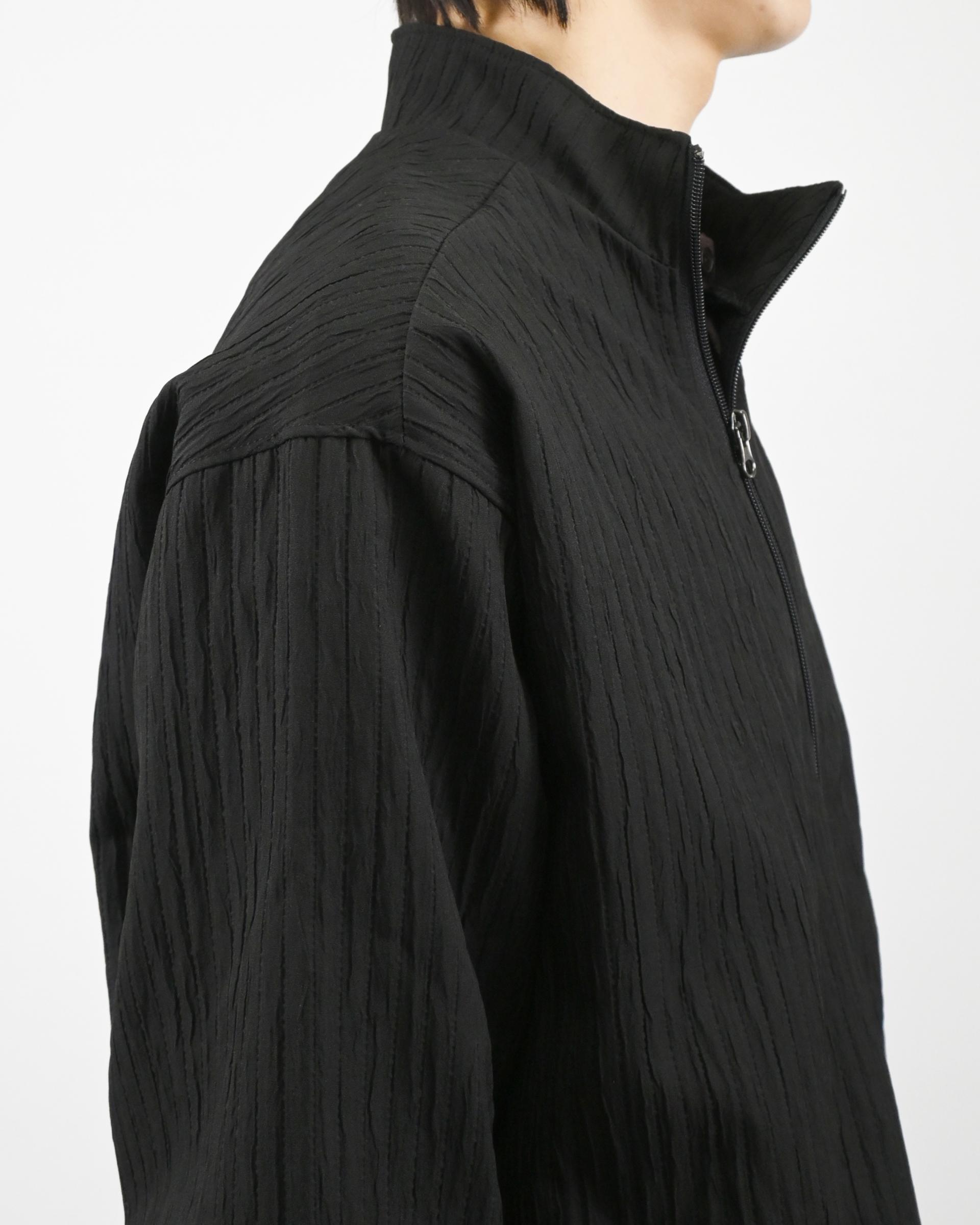 compose pleats diagonal zip-up