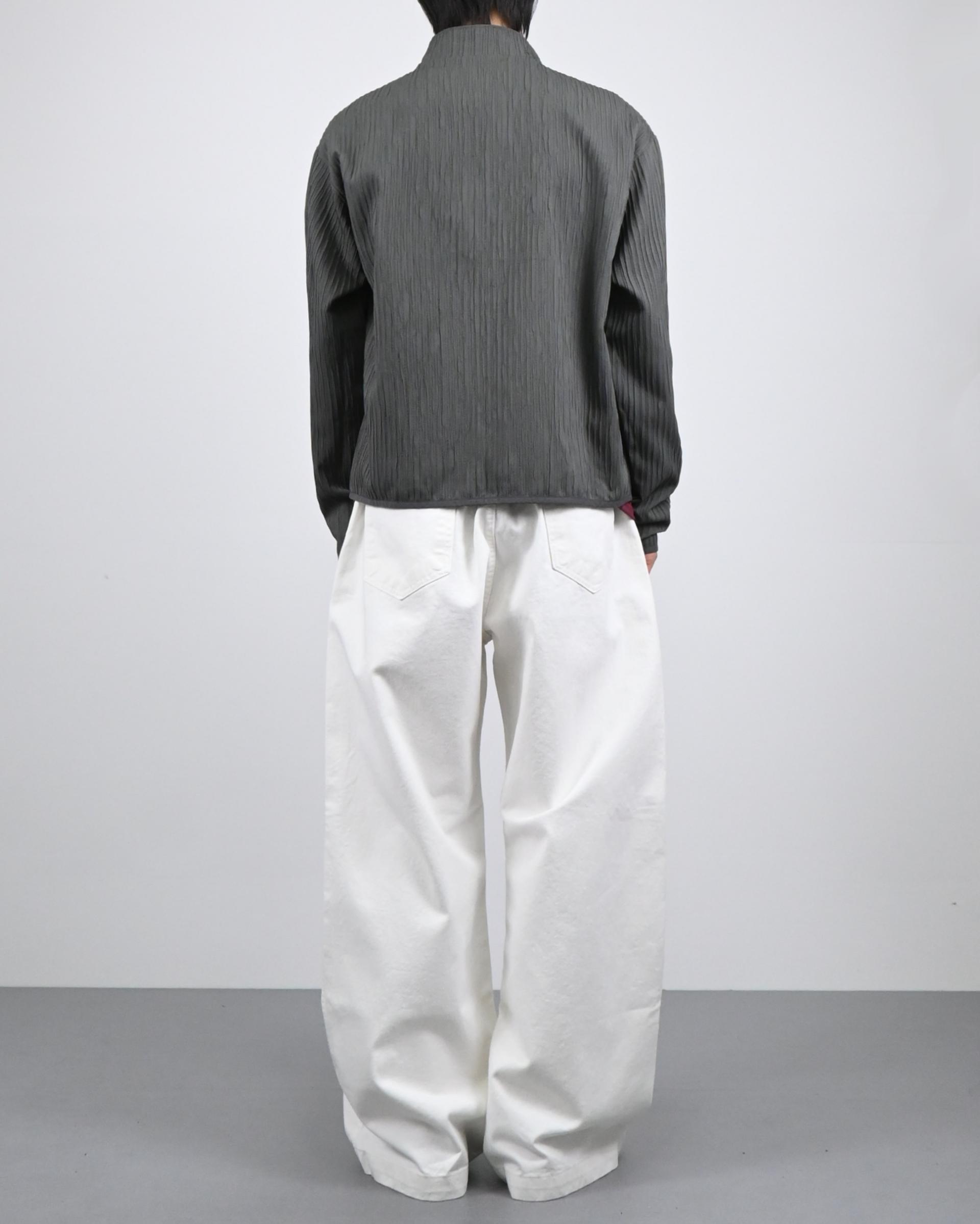 one tuck banding cotton pants