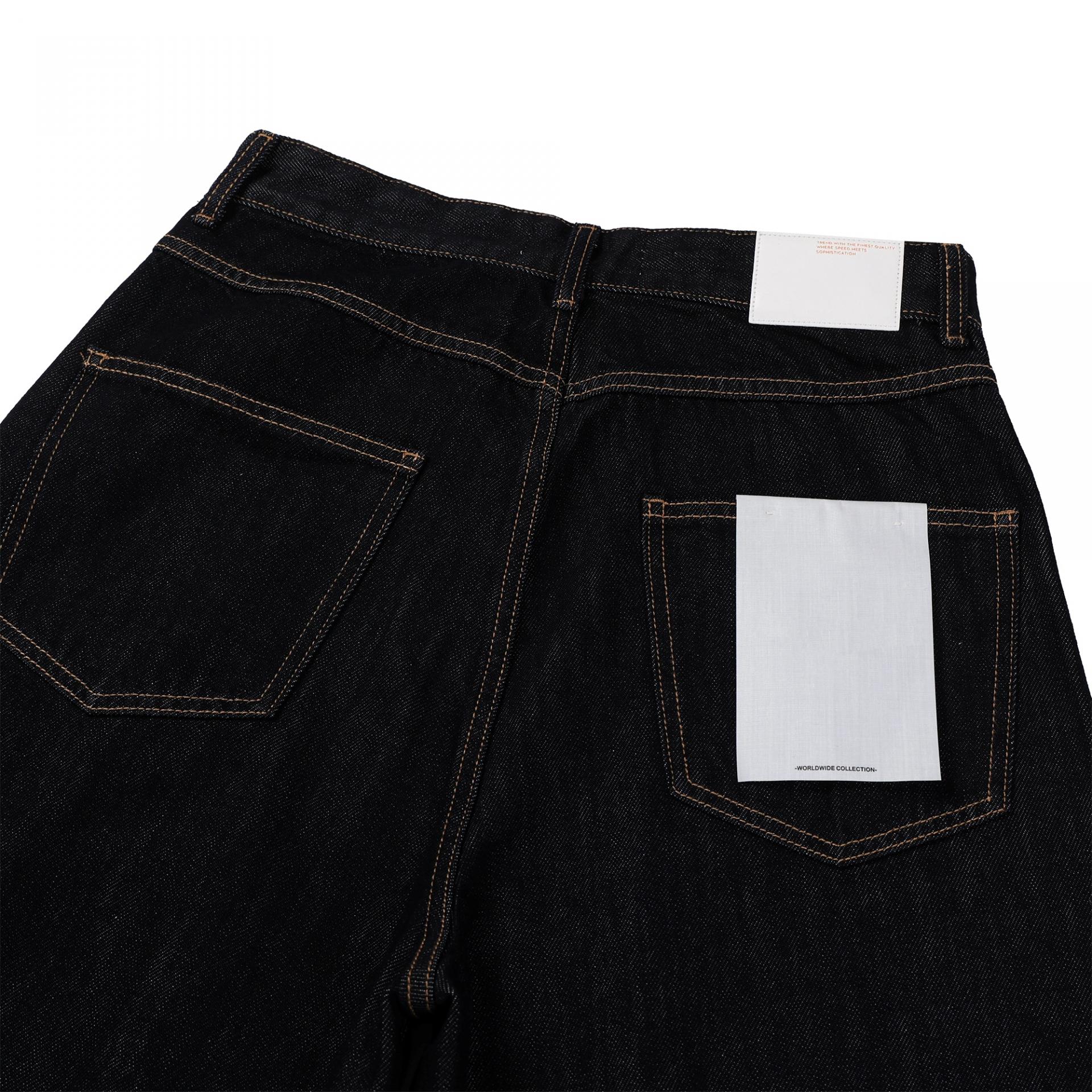 dart balloon denim pants (non faded)