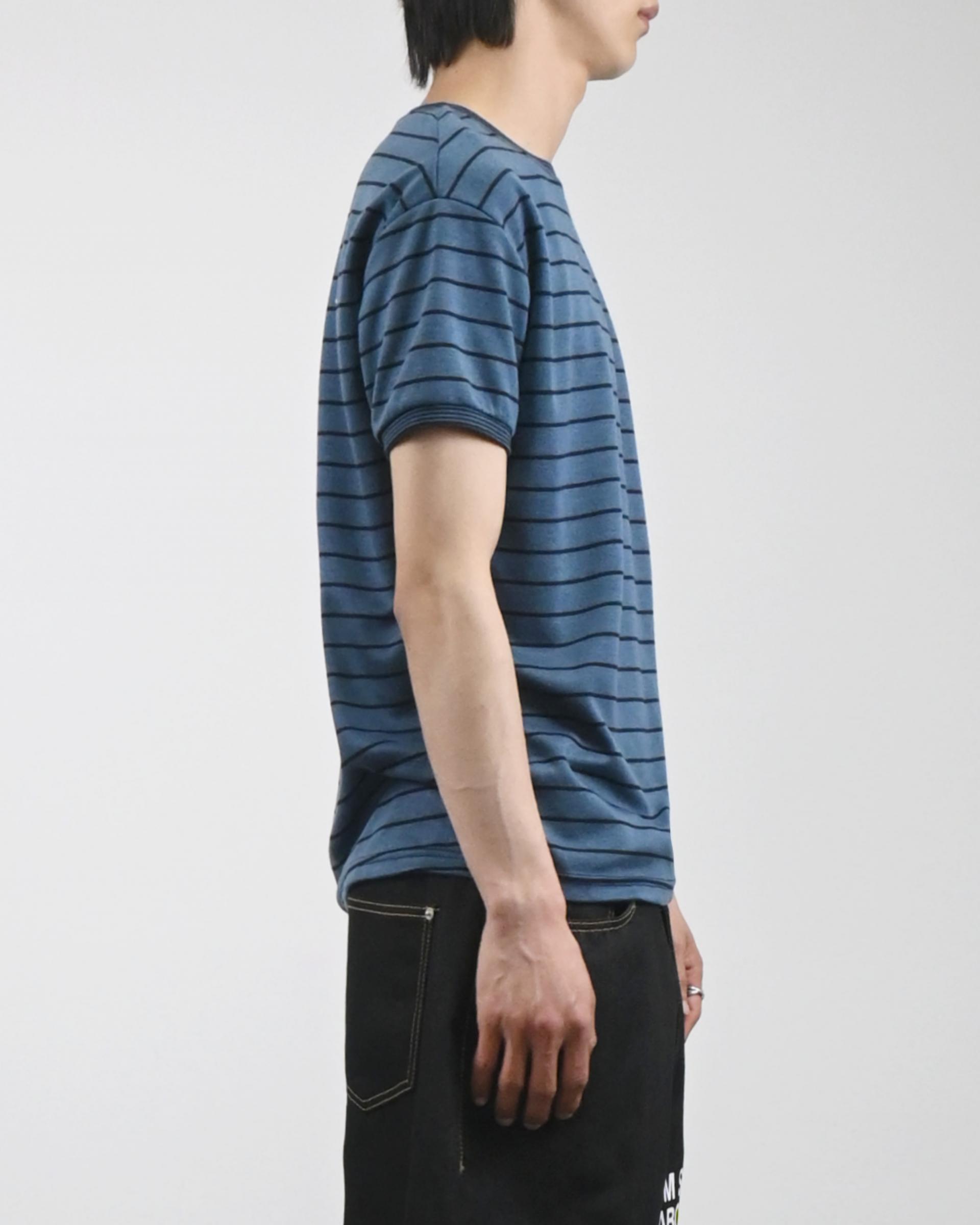 stripe ringer half t-shirt