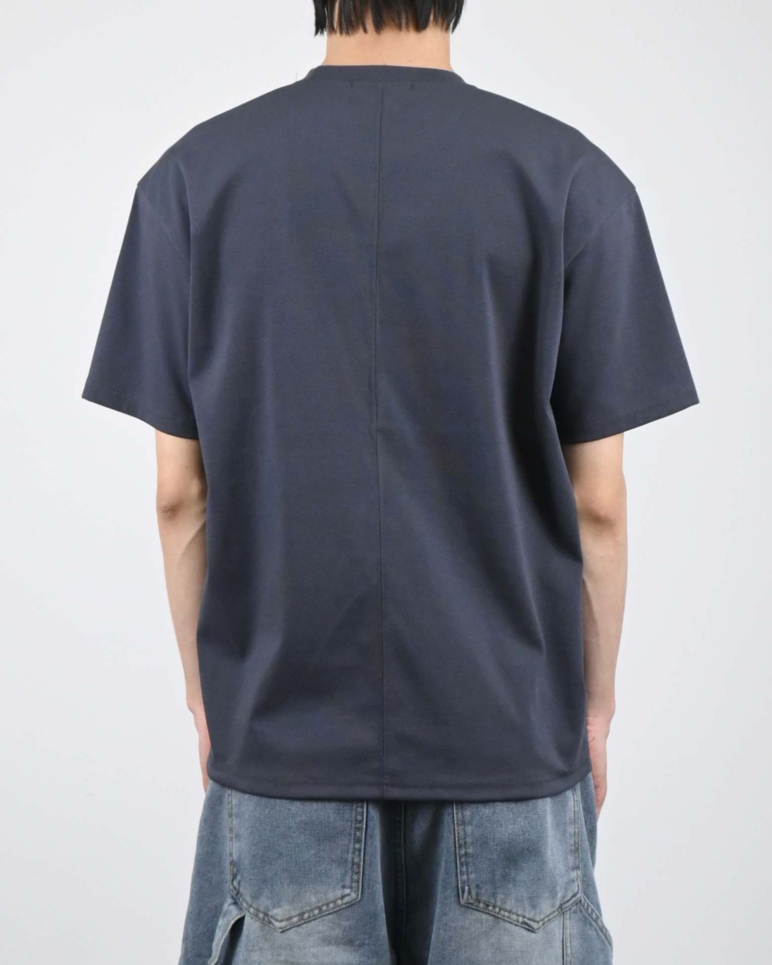 front shoulder line half t-shirt