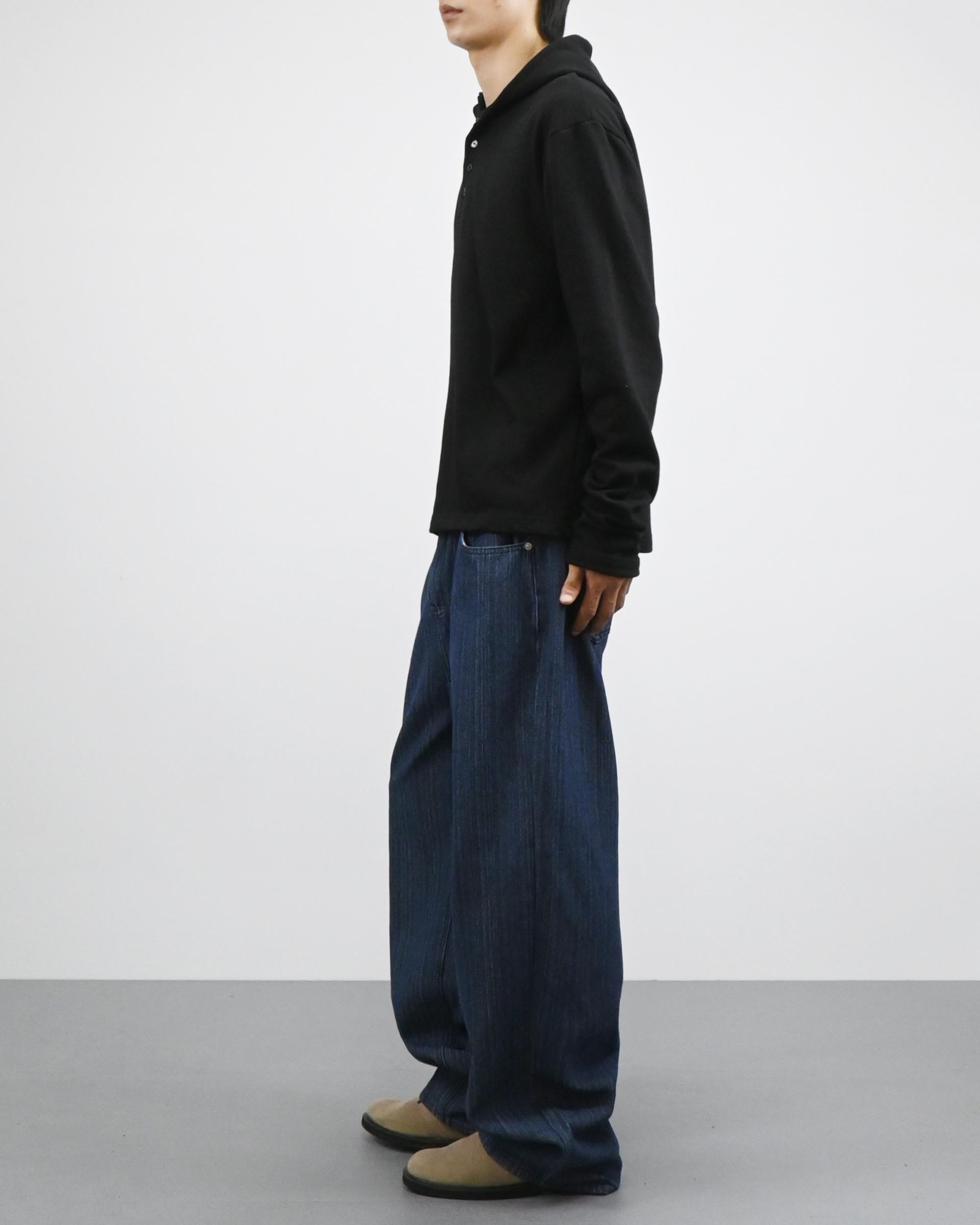 warmer henley neck hoodie