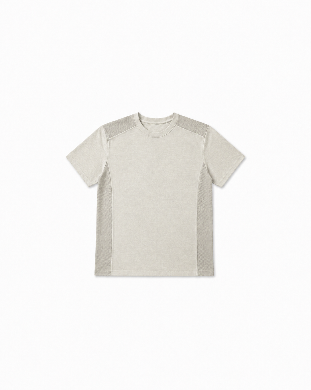 waffle panel pigment half t-shirt