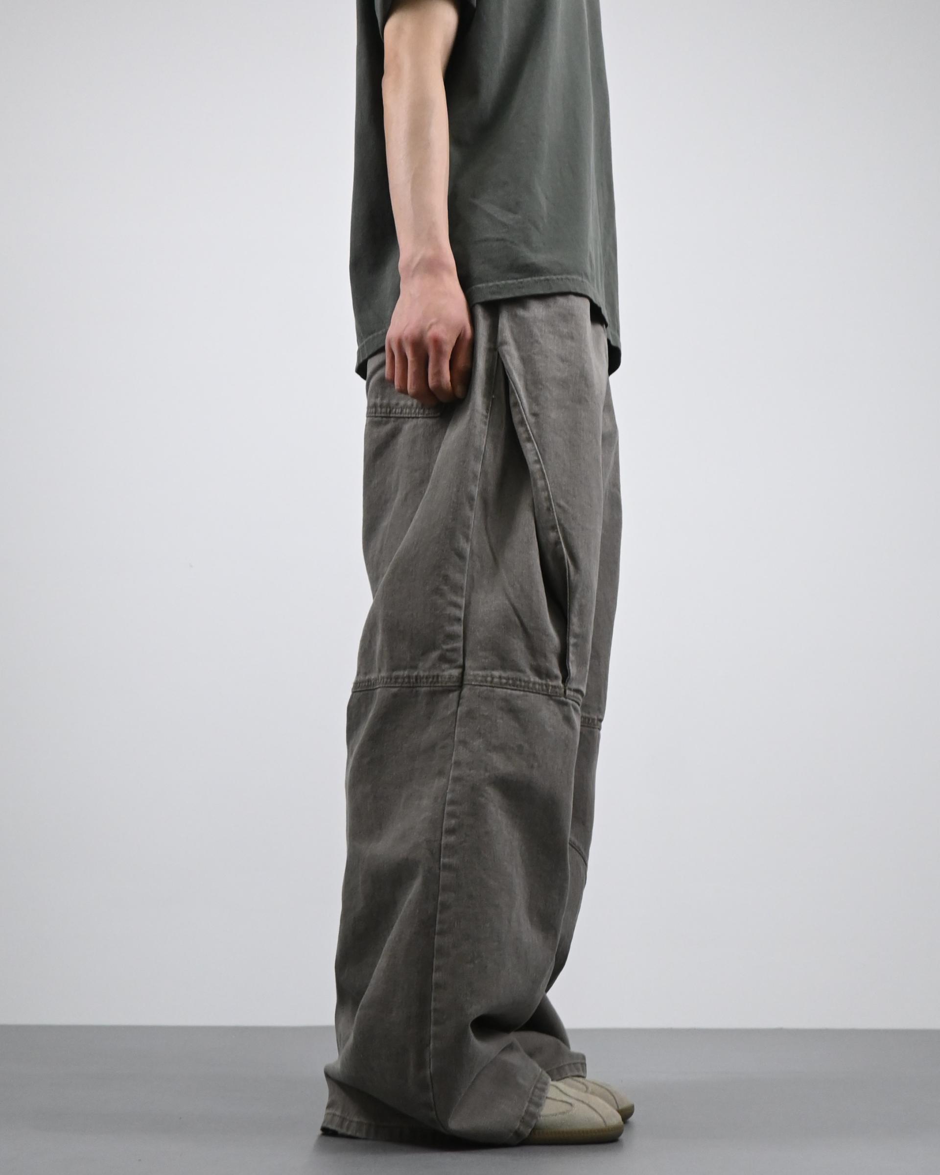 hale border flare banding cotton pants