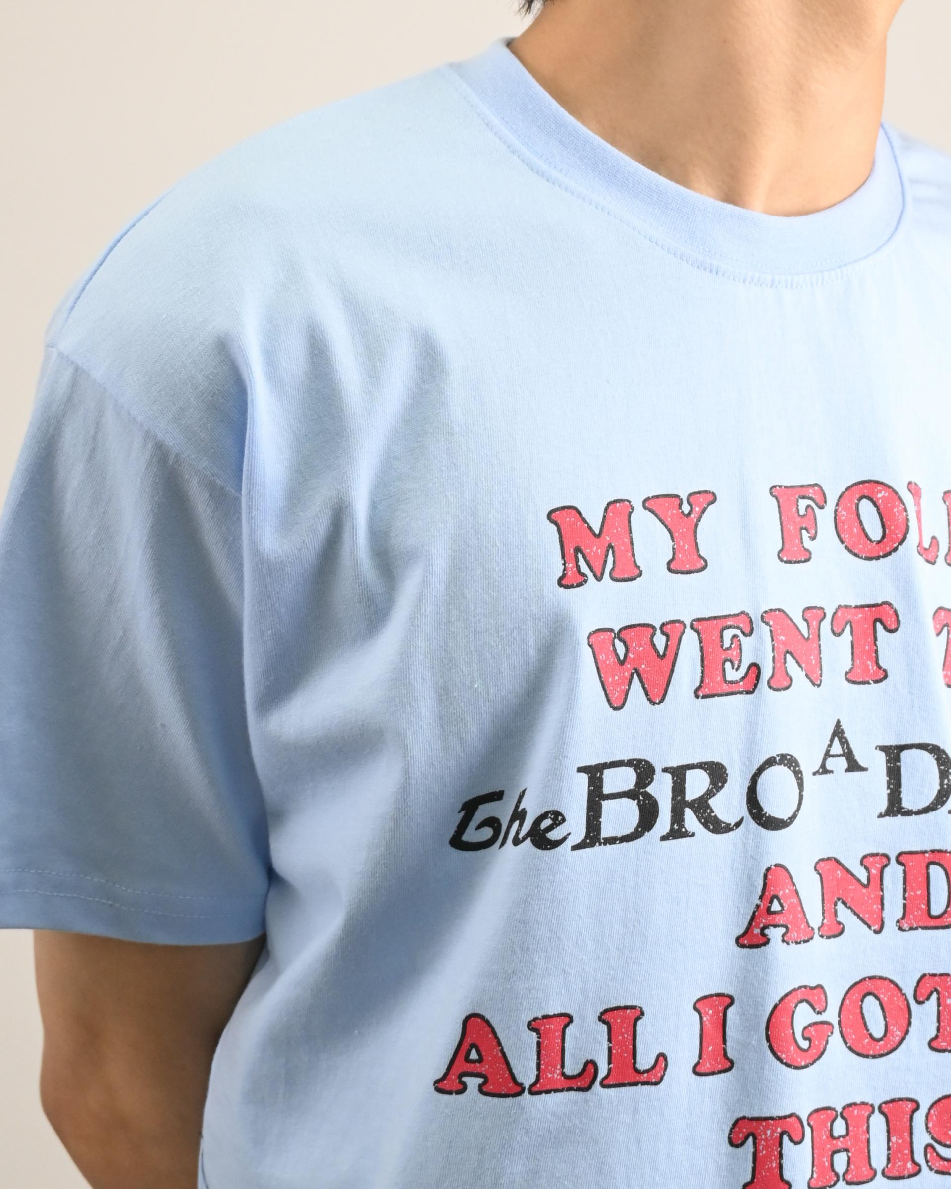 luge lettering half t-shirt