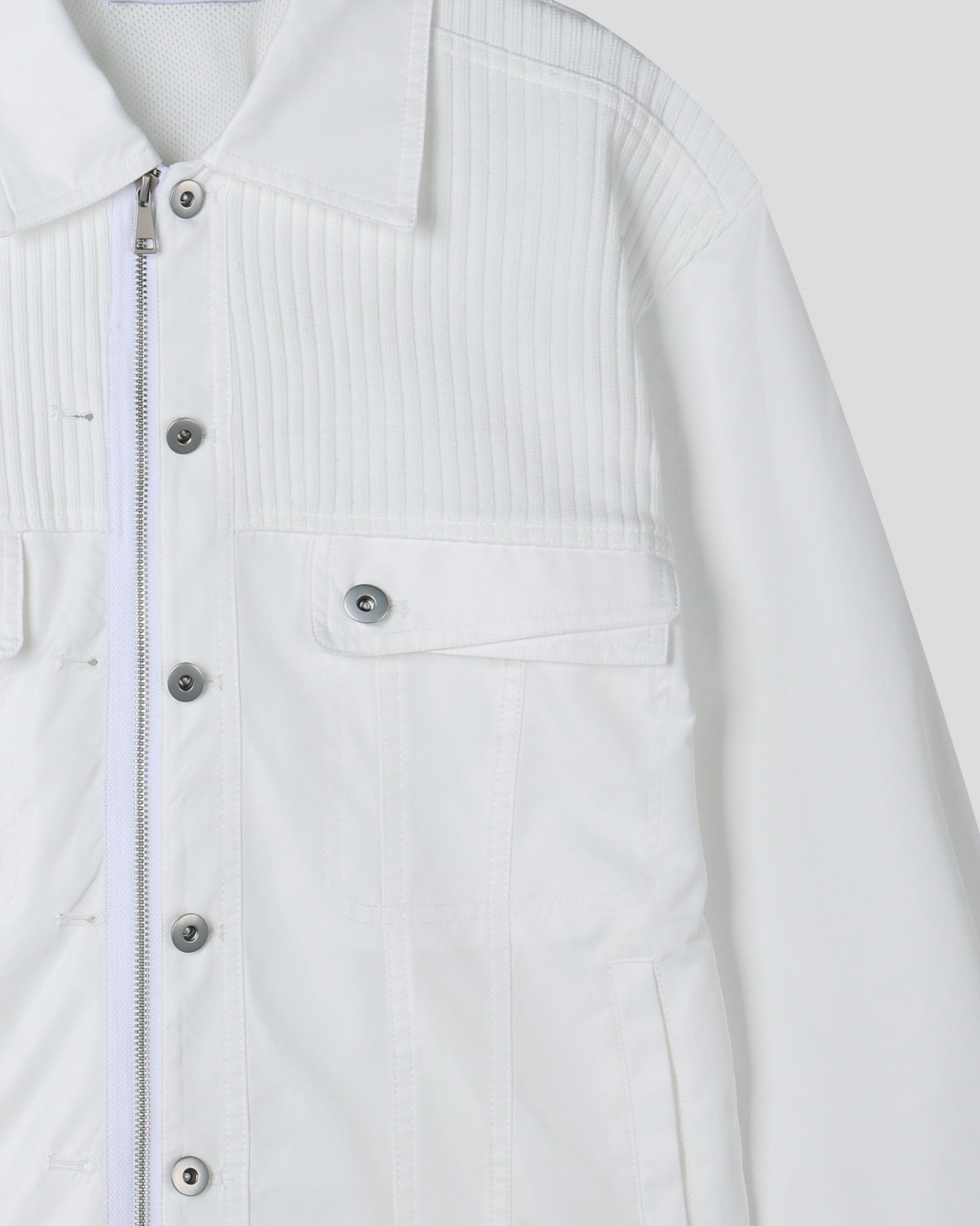mix trucker crop jacket