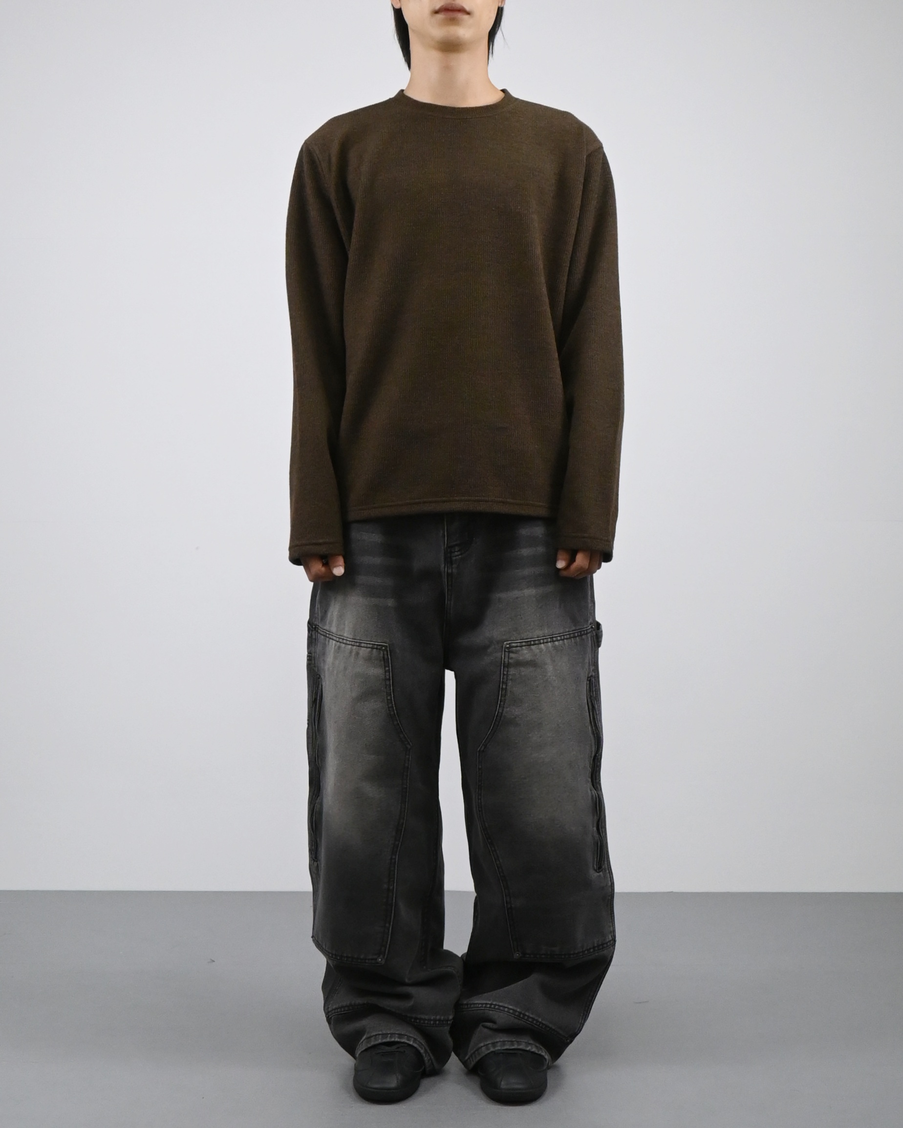 zipper carpenter denim pants