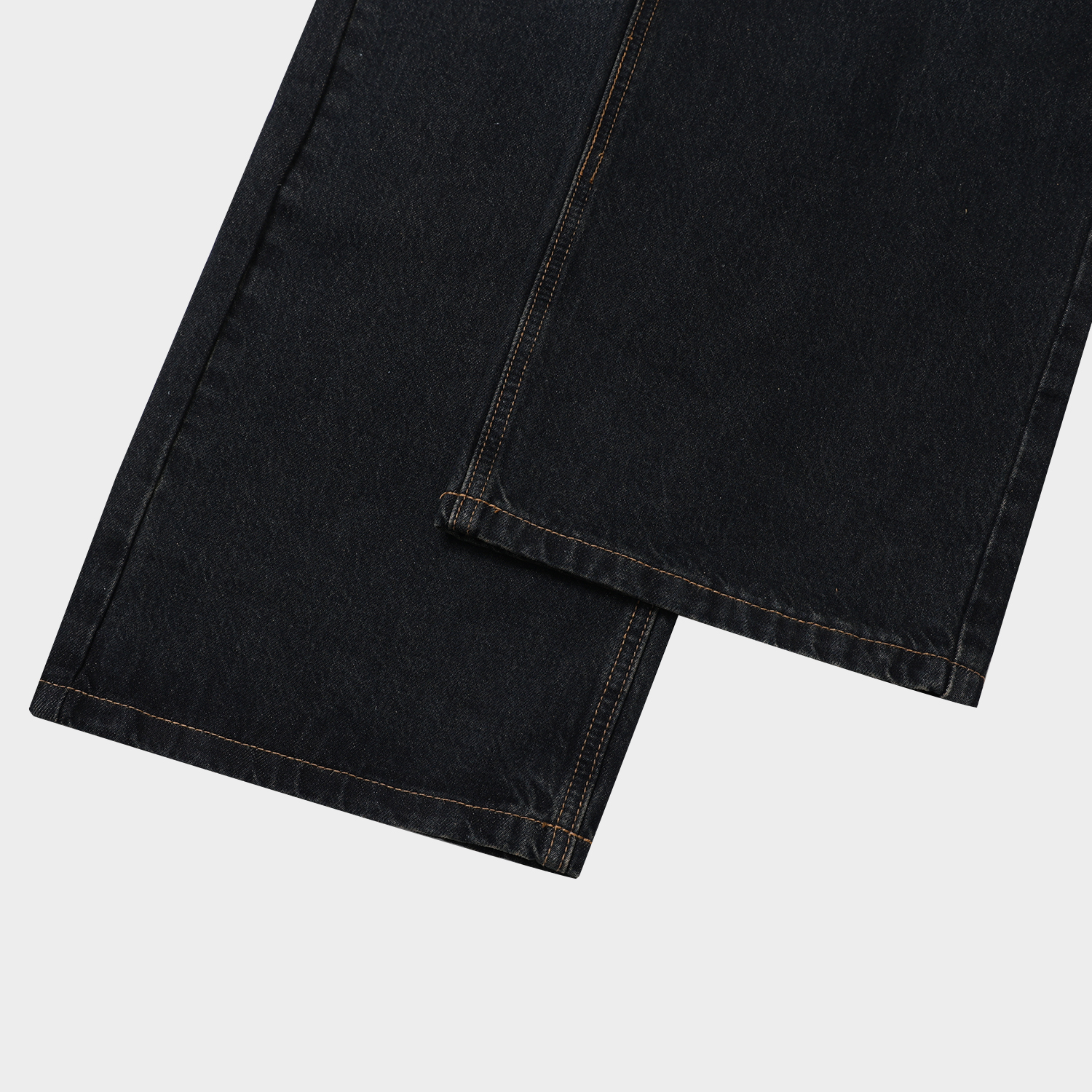 oil vintage curved denim pants