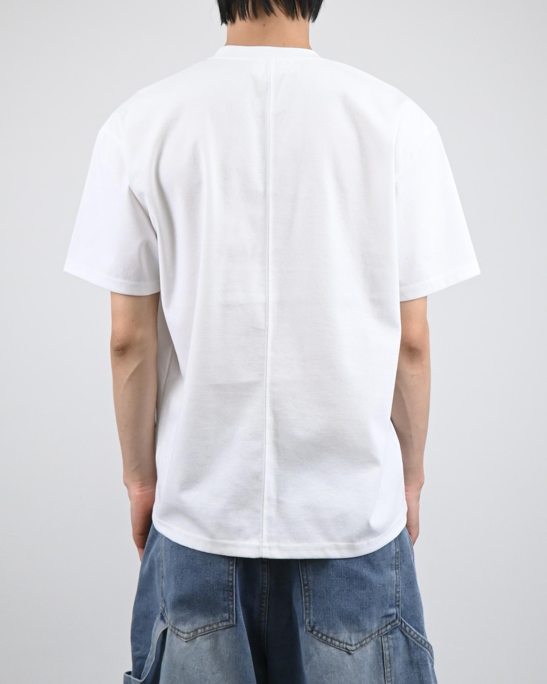 front shoulder line half t-shirt