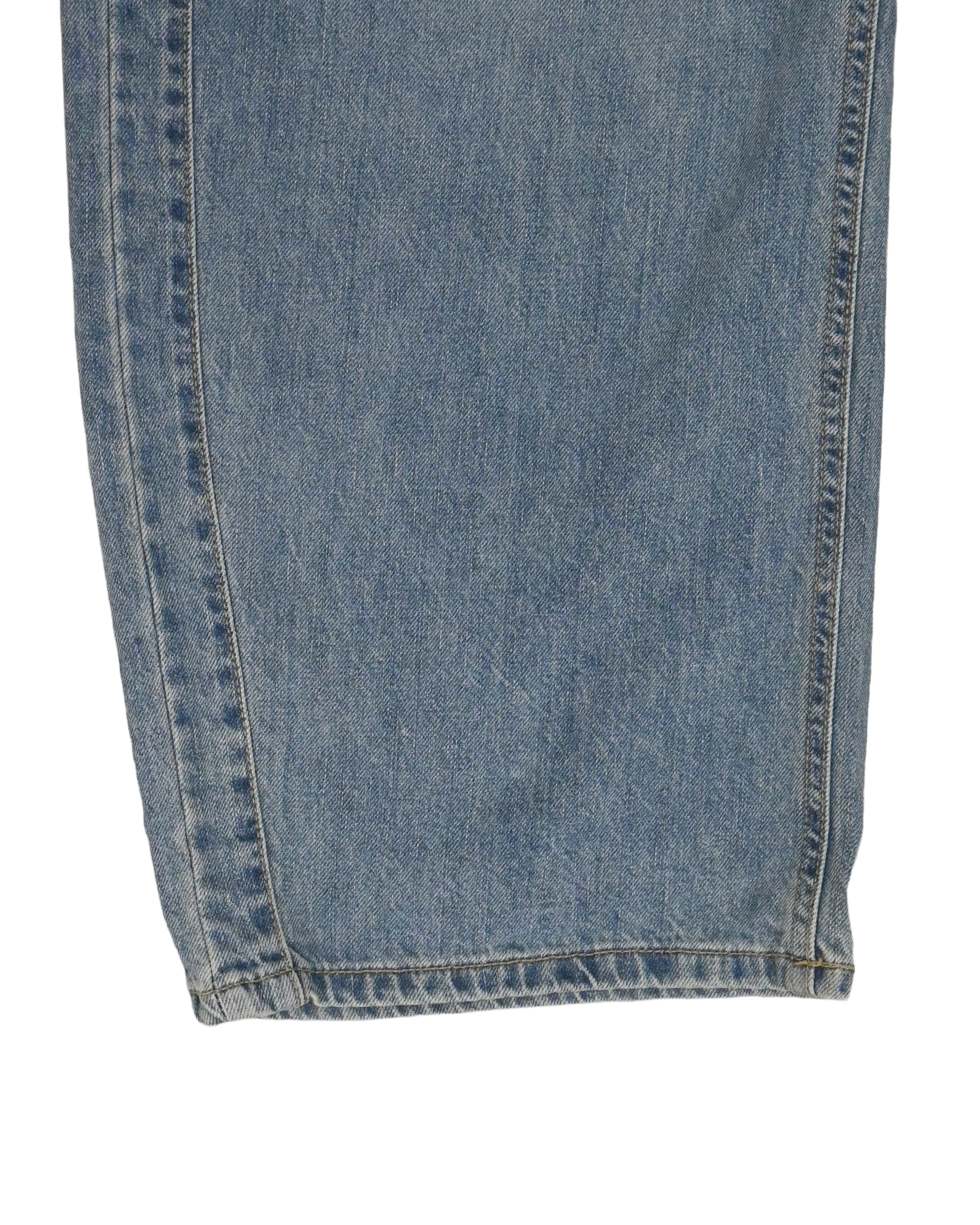 snap track denim pants