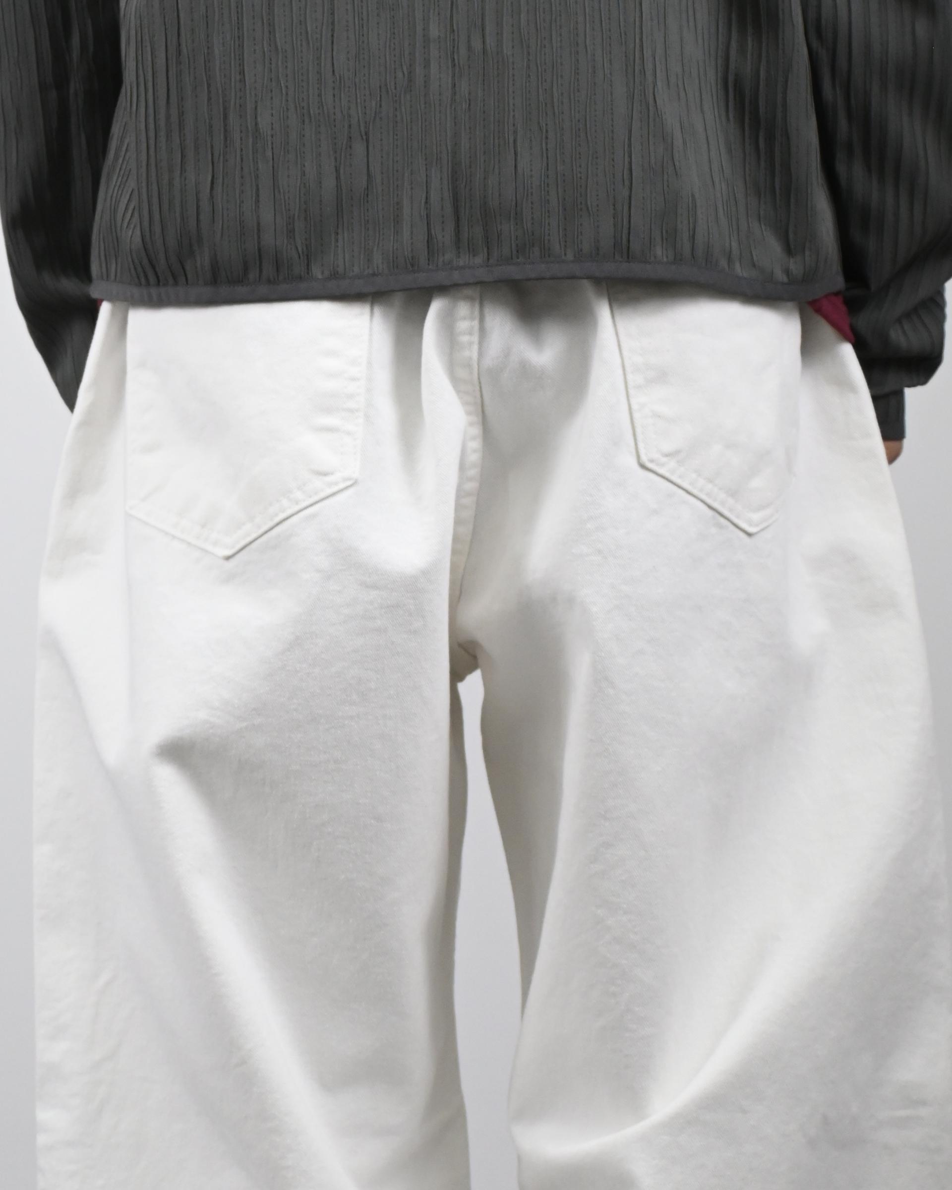 one tuck banding cotton pants