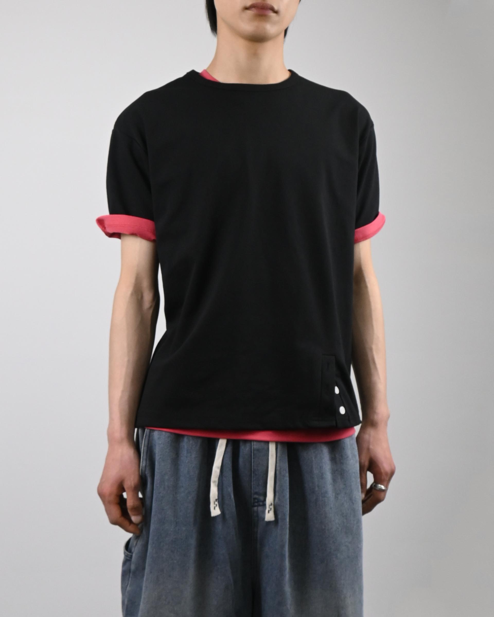 under snap half-t-shirt