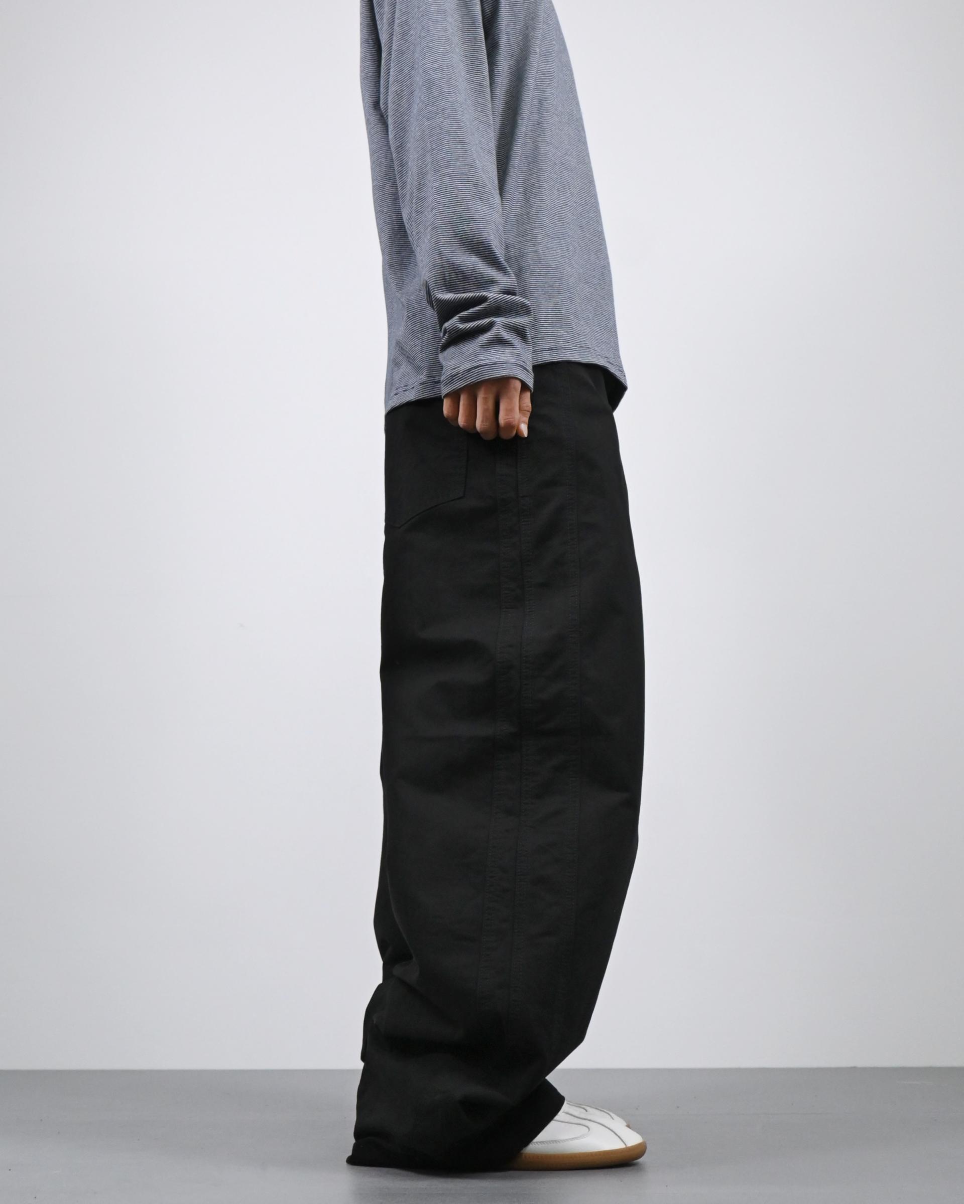 line bijo curved cotton pants