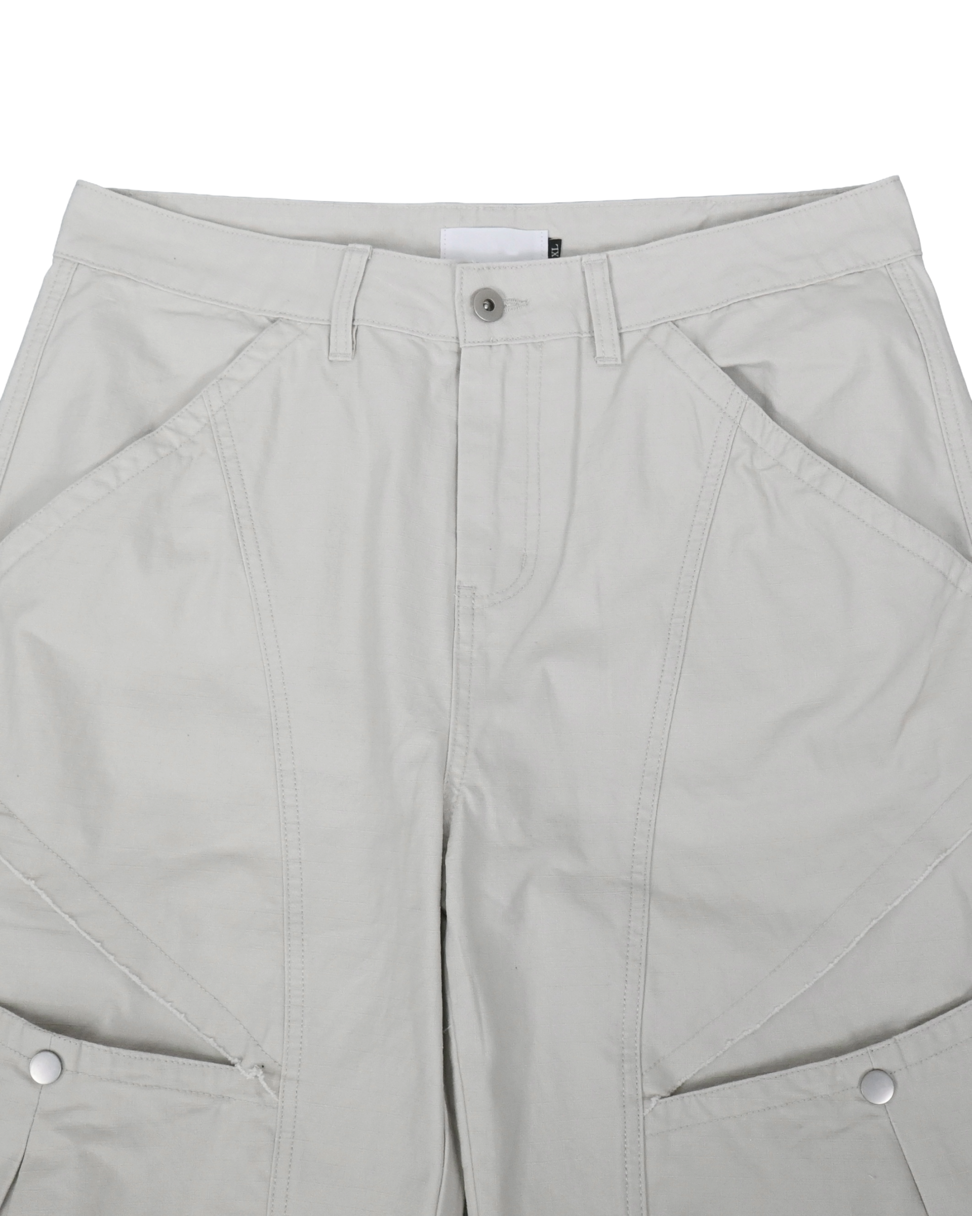 curve dyed strap cotton pants