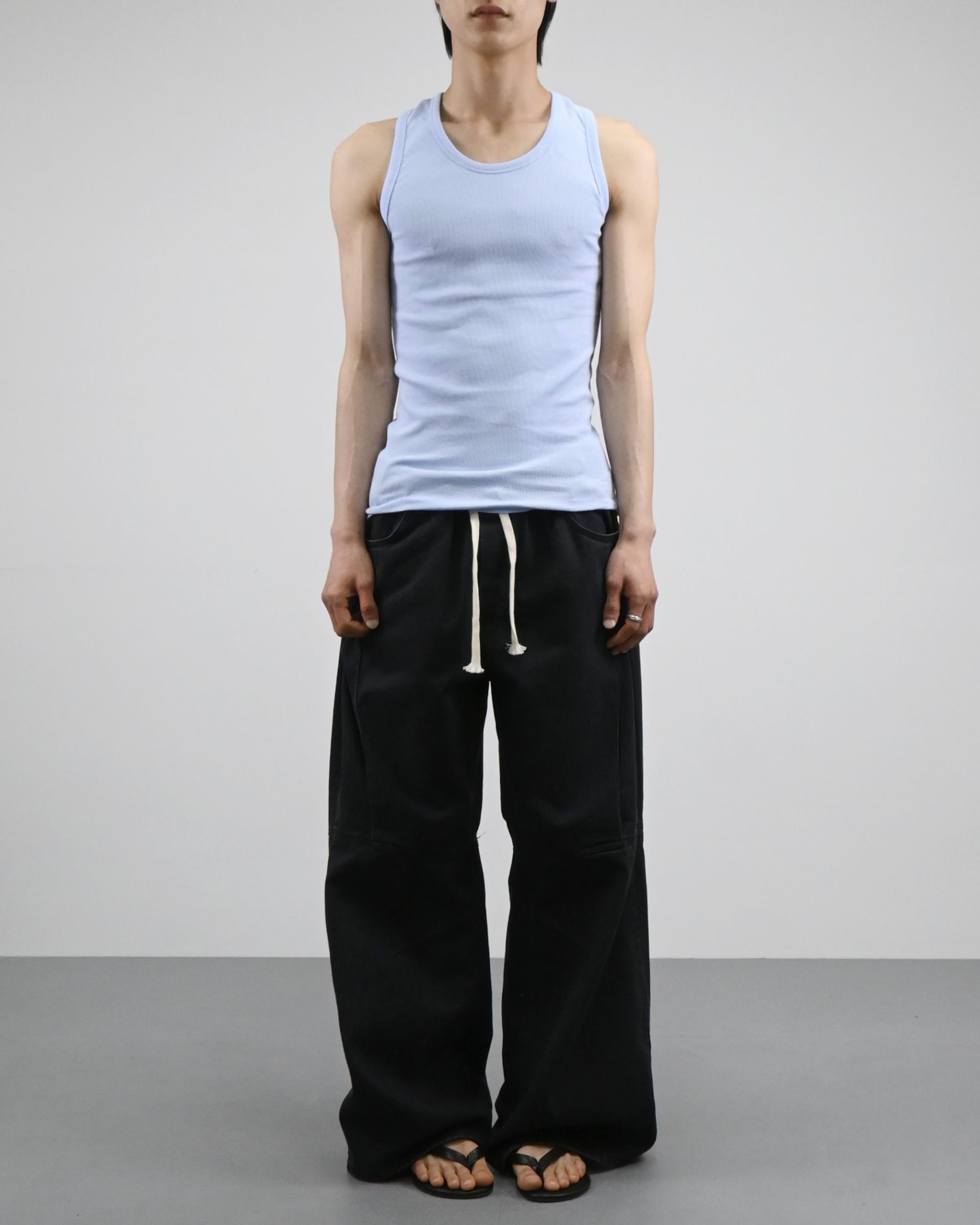 stretchable ribbed vest