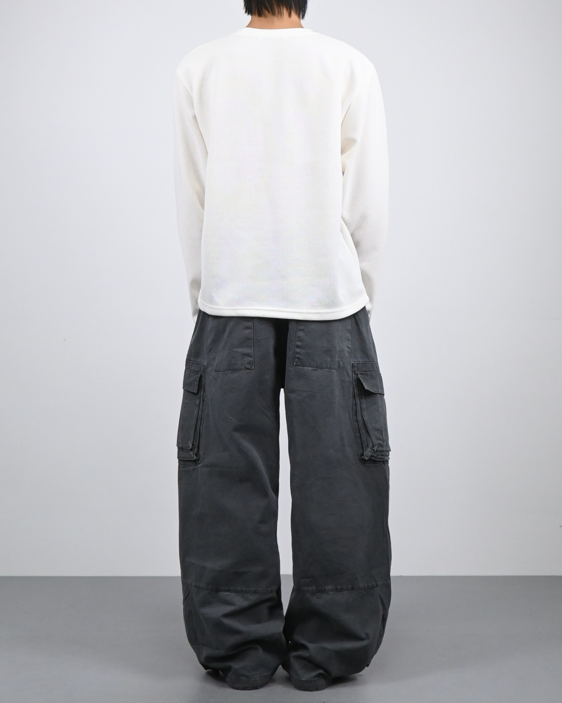 box pocket cargo cotton pants