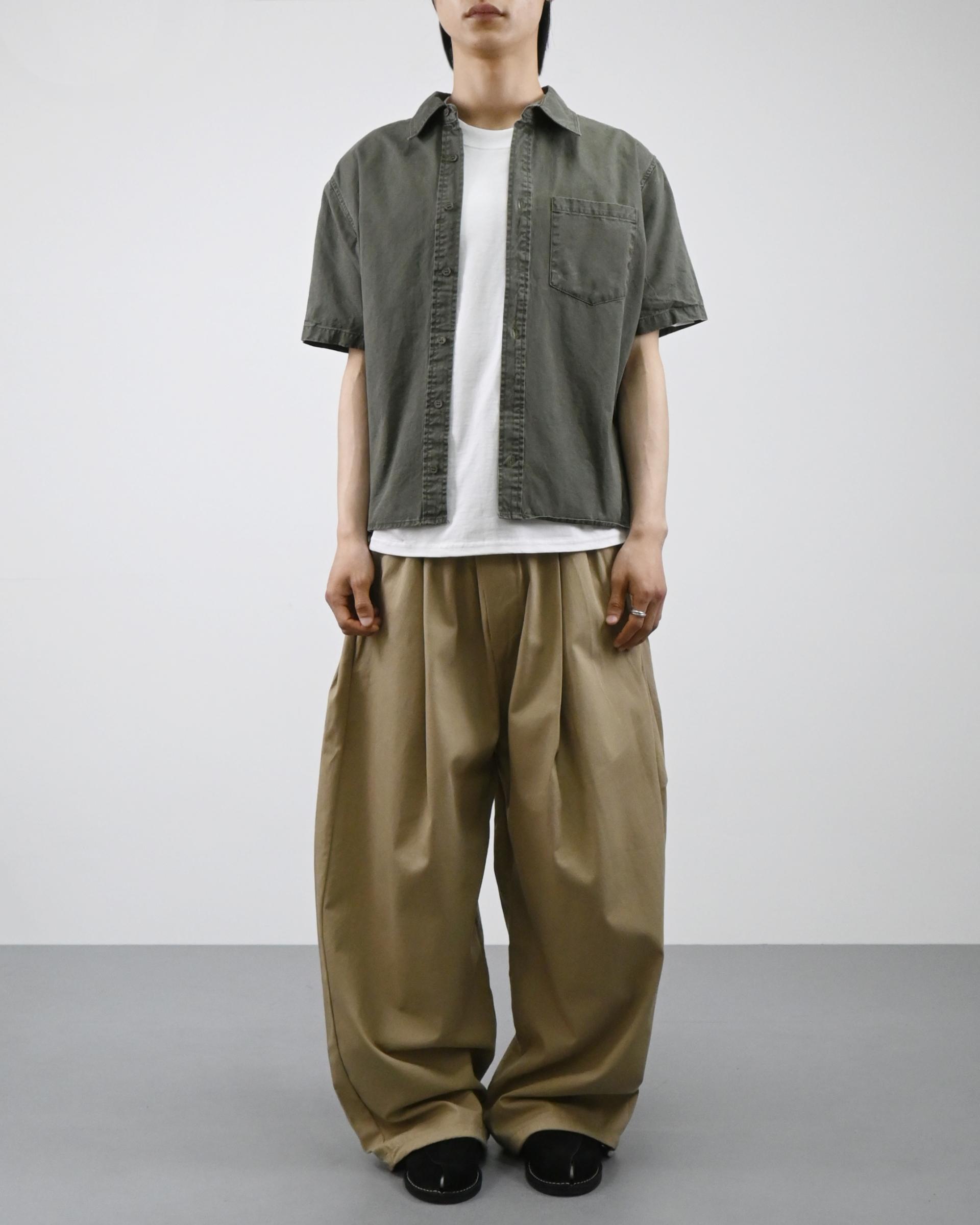 crop ding cotton half shirt