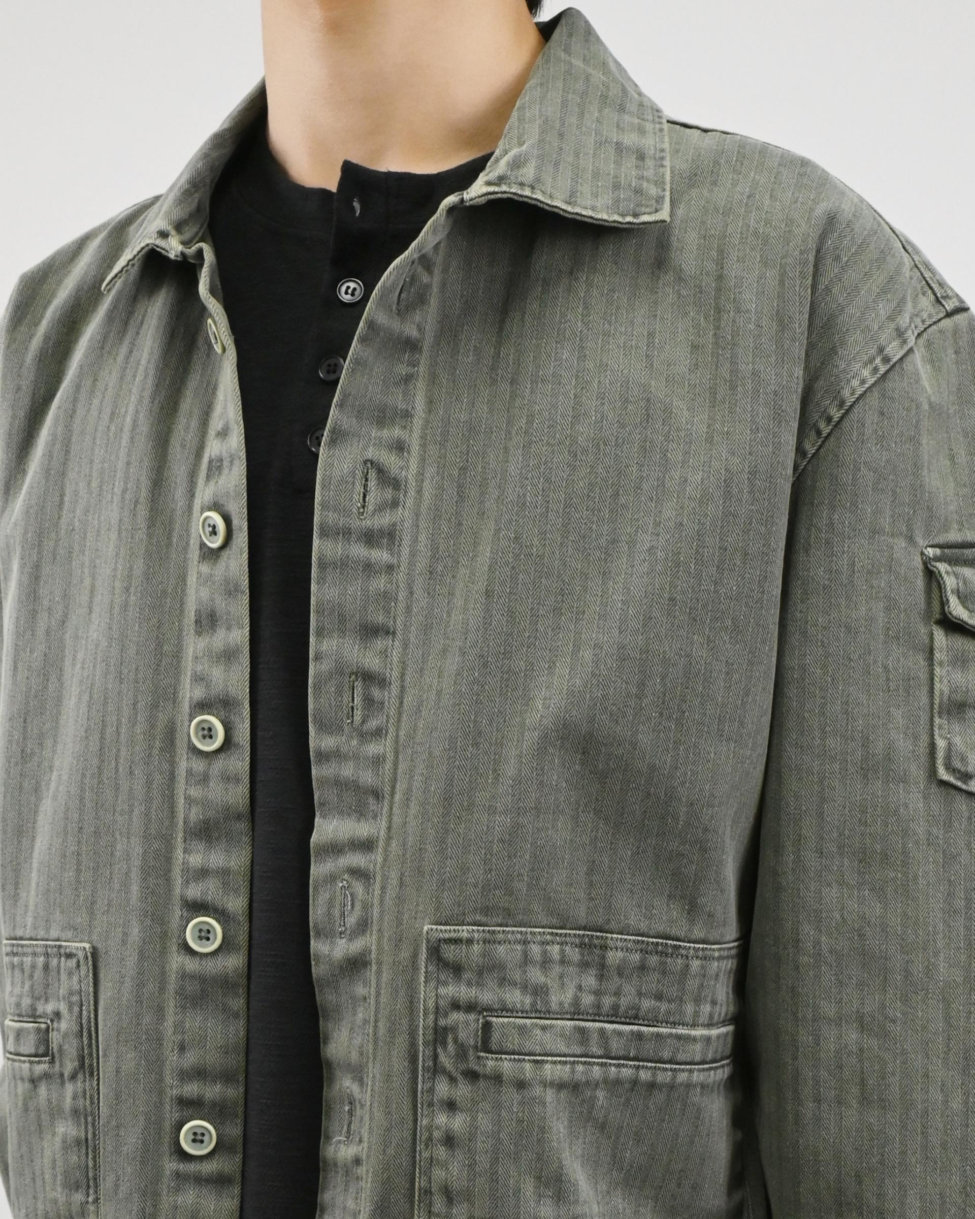 pigment herringbone field jacket