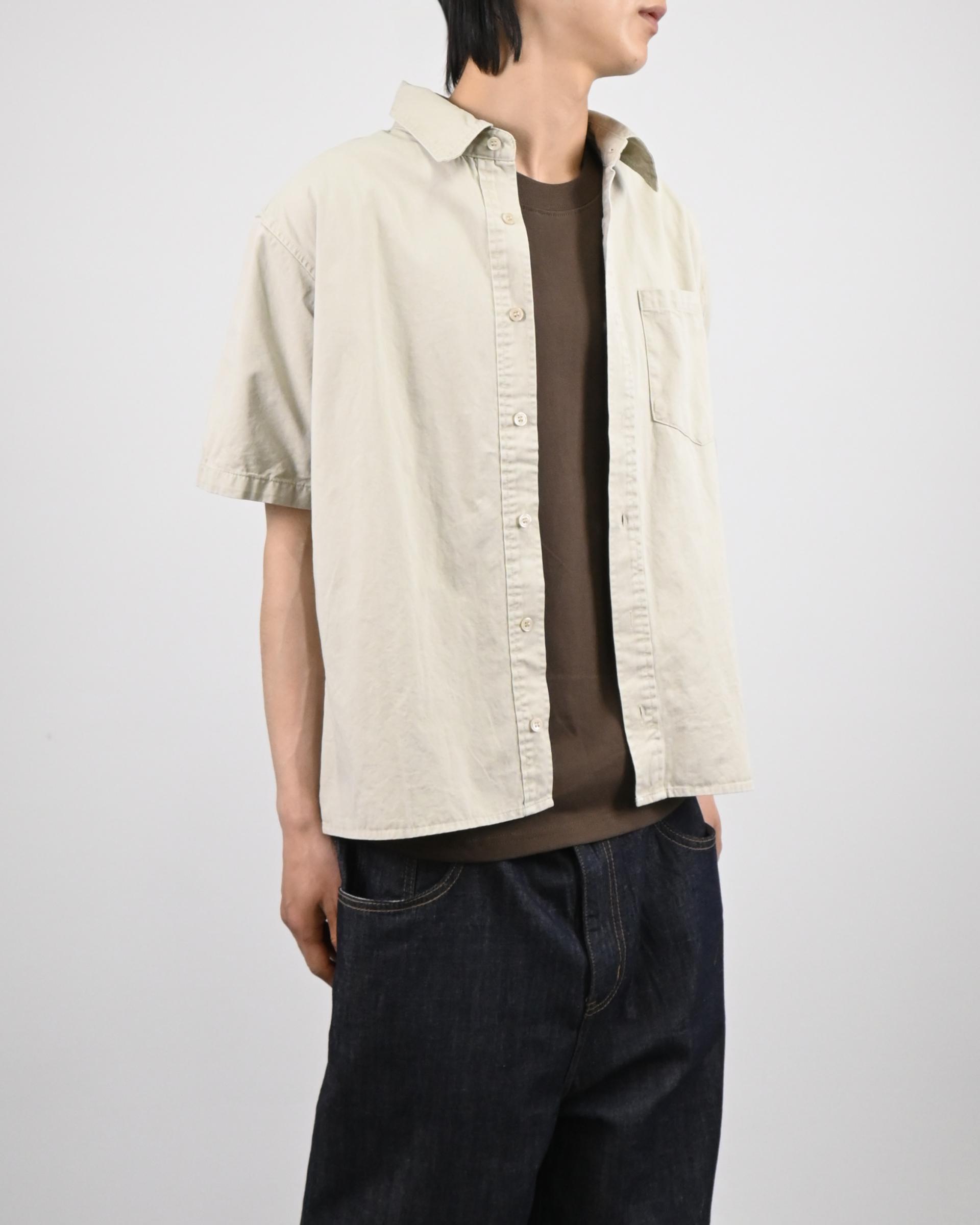 crop ding cotton half shirt