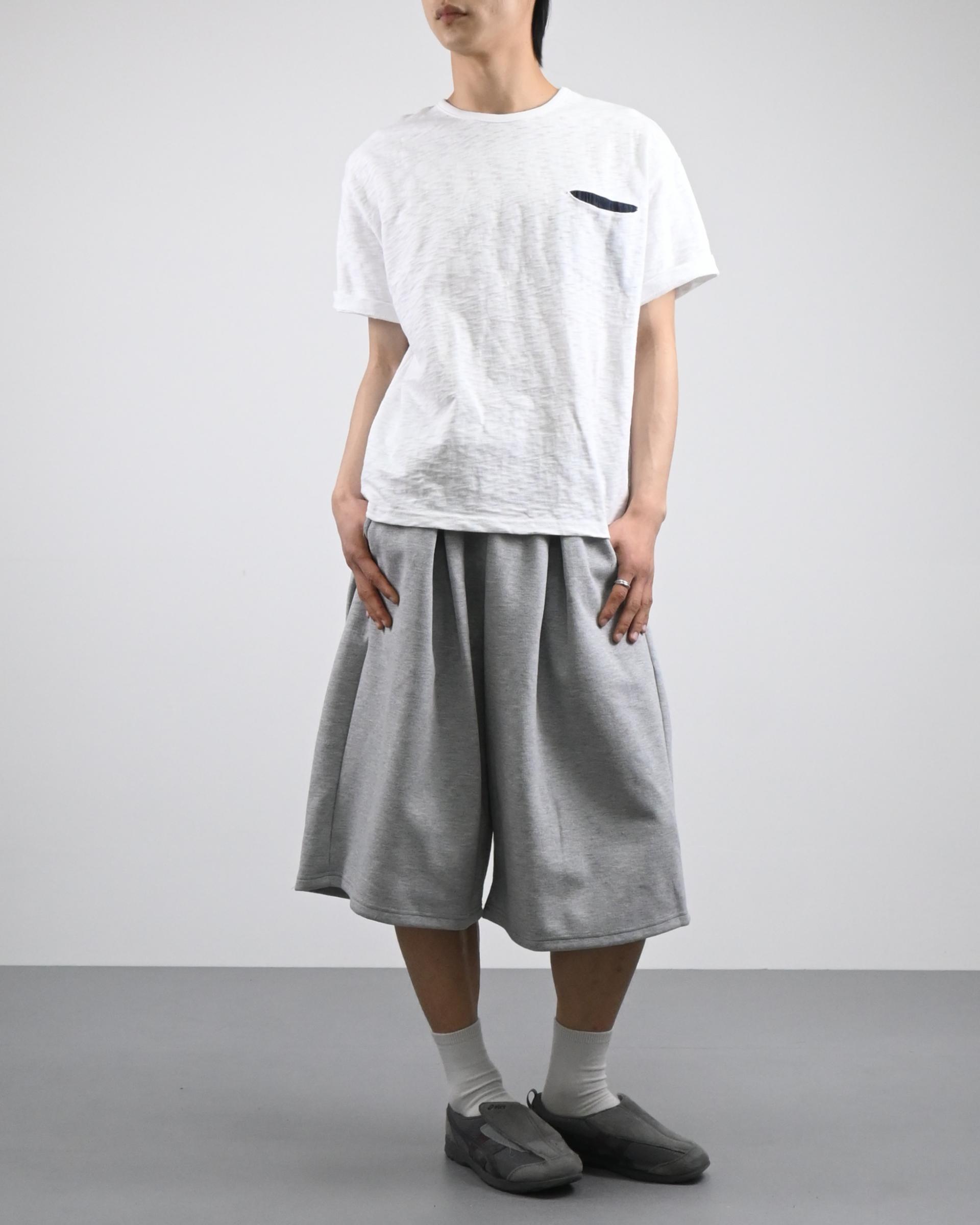 carp pin tuck bermuda sweatpants