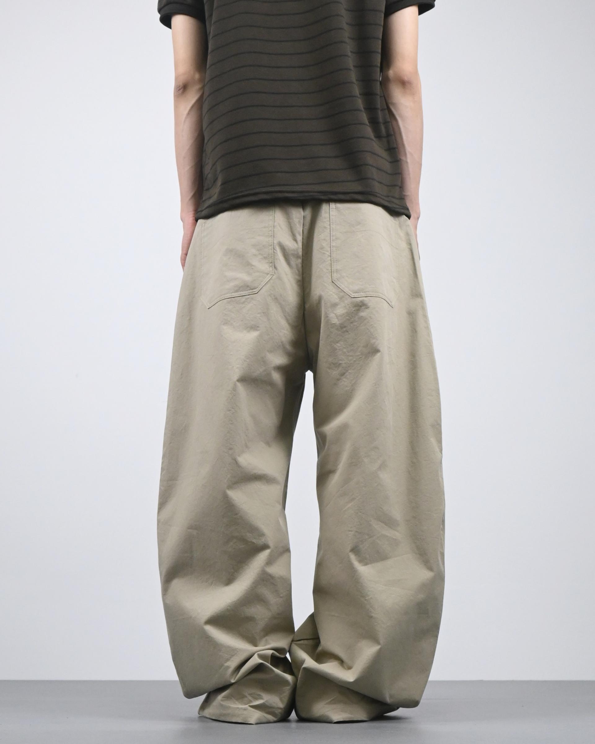 dear curved cotton pants