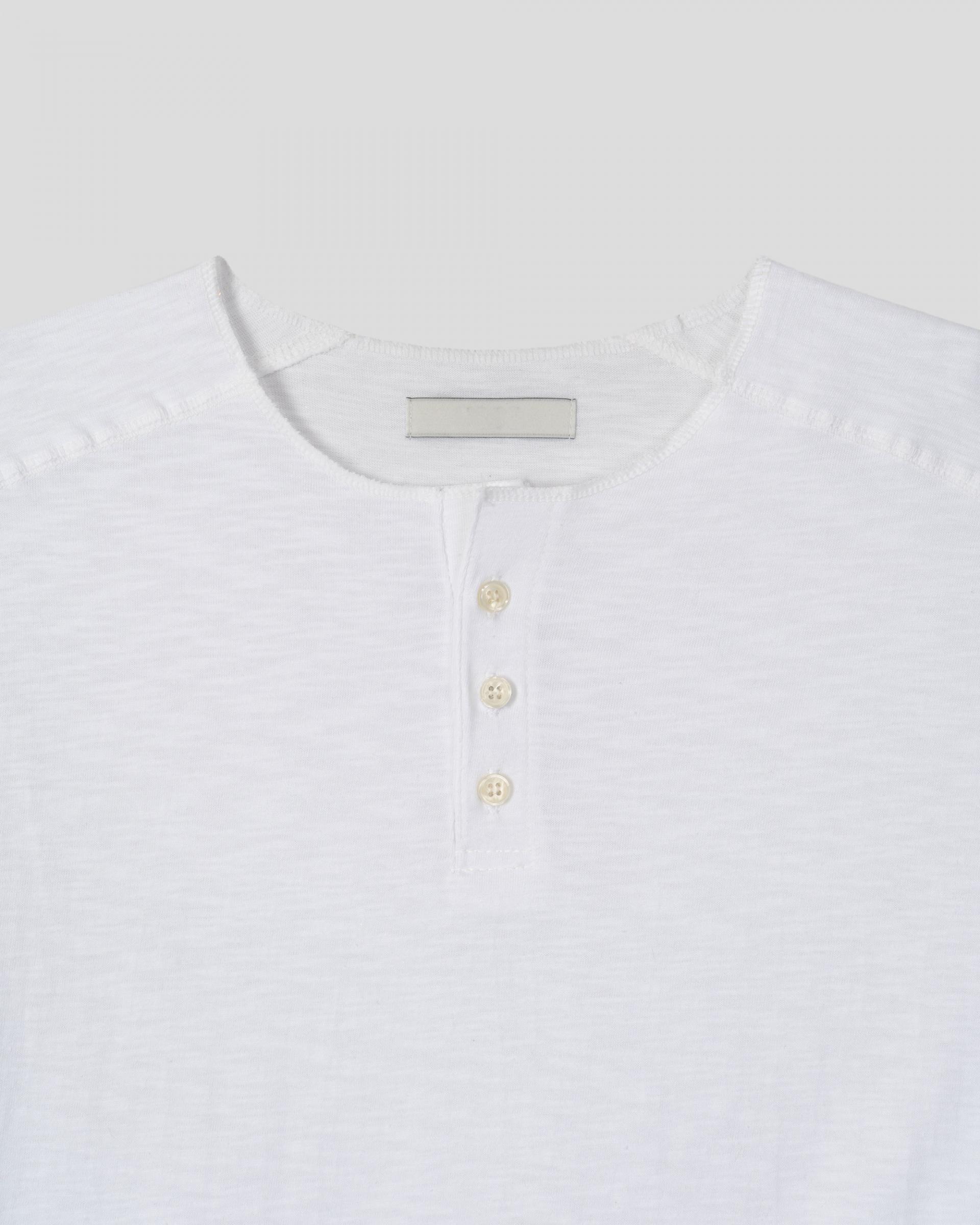 stitch henley neck half t-shirt