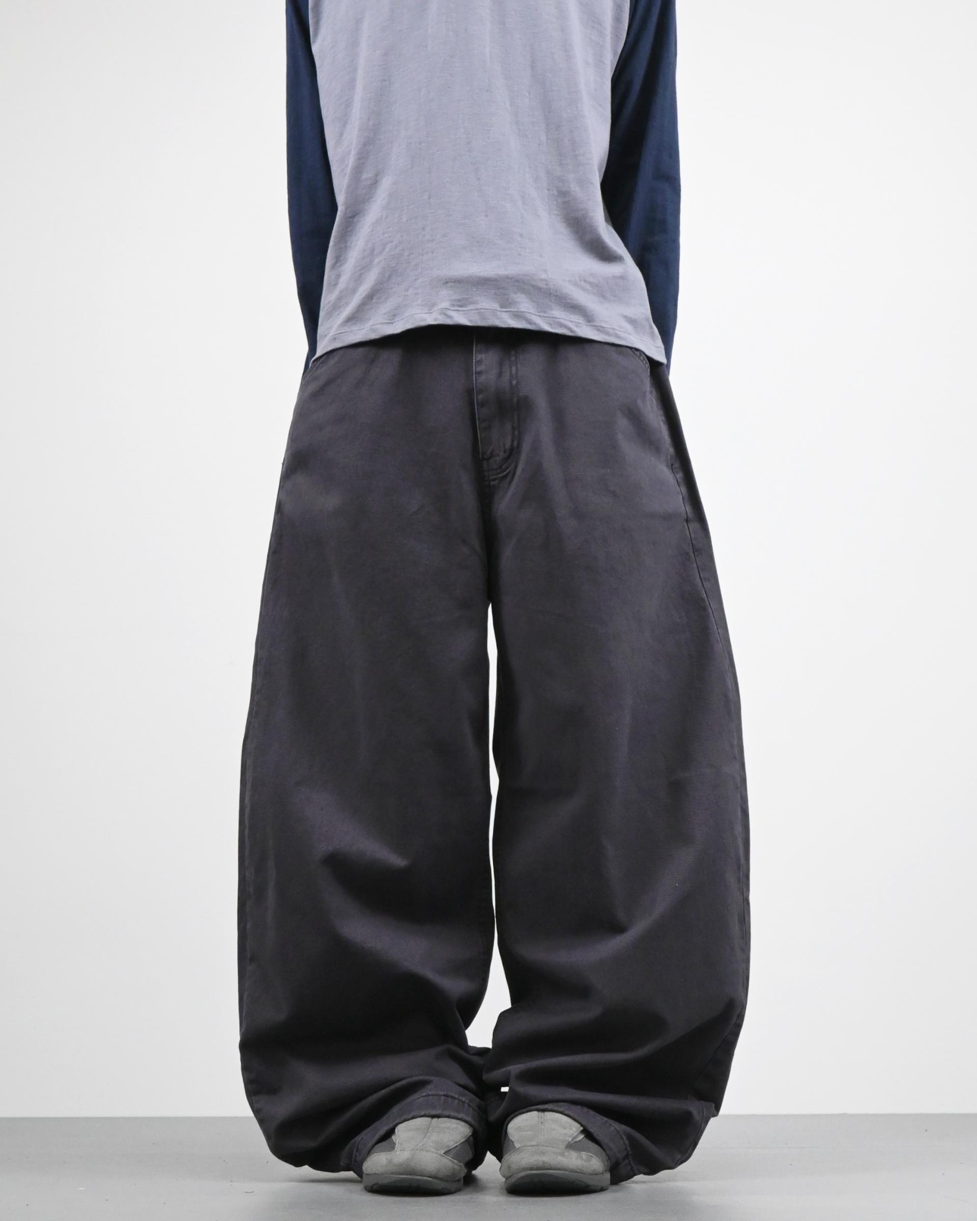 pigment solid balloon cotton pants