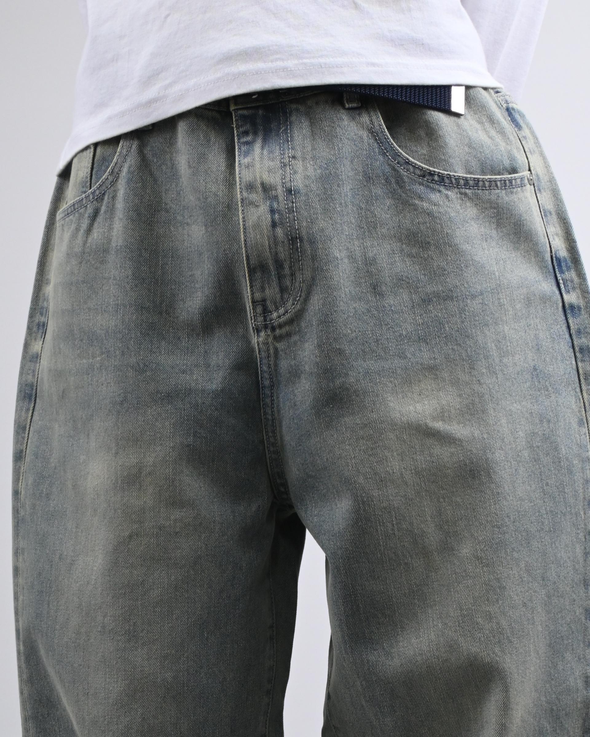 dart curved denim pants (light blue)