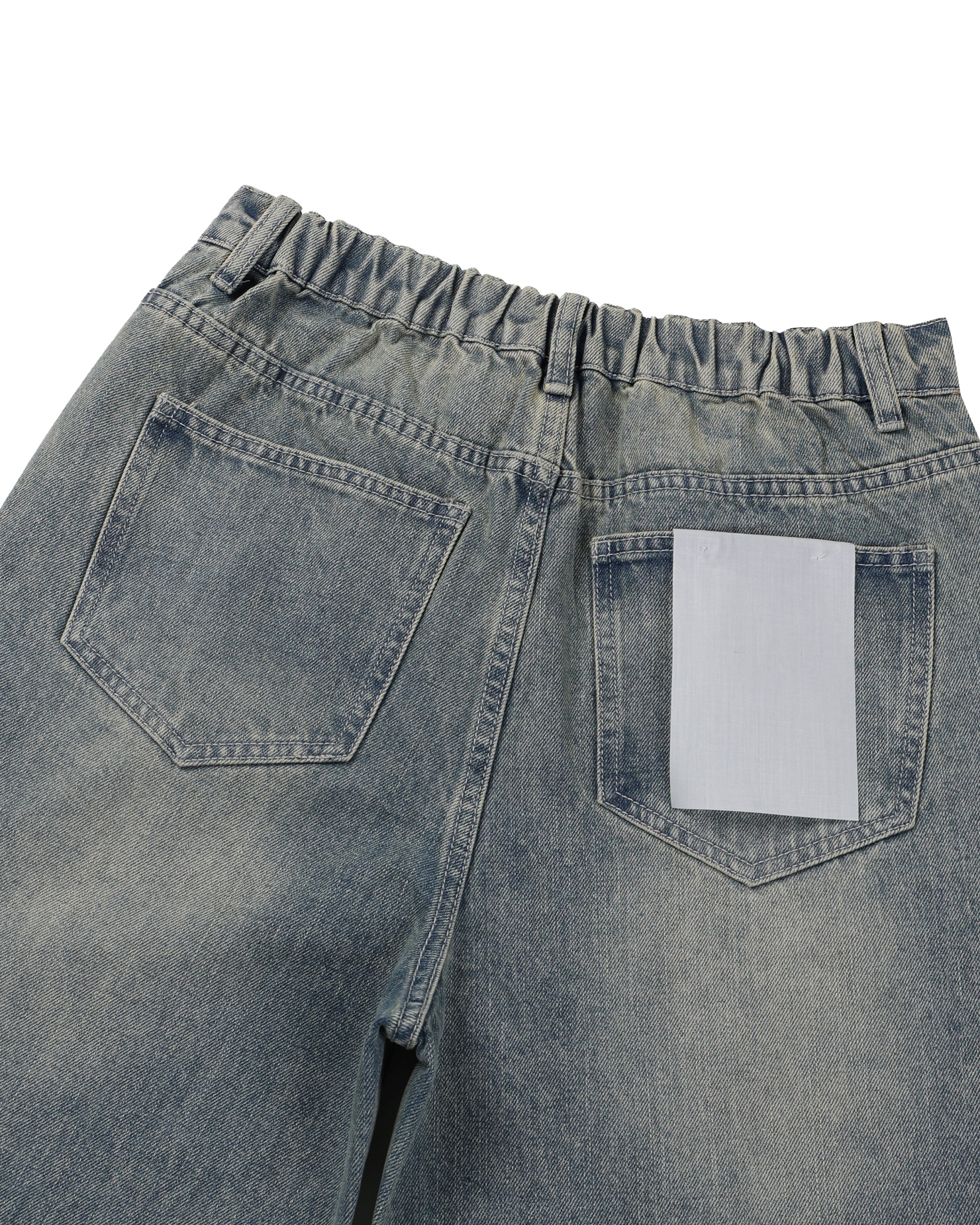 dart curved denim pants (light blue)