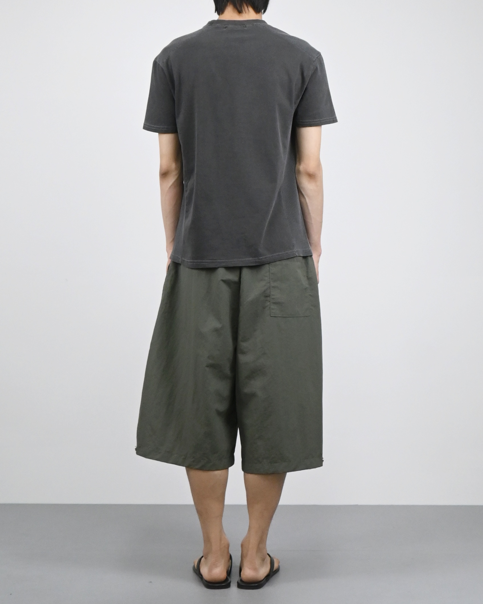 waffle panel pigment half t-shirt