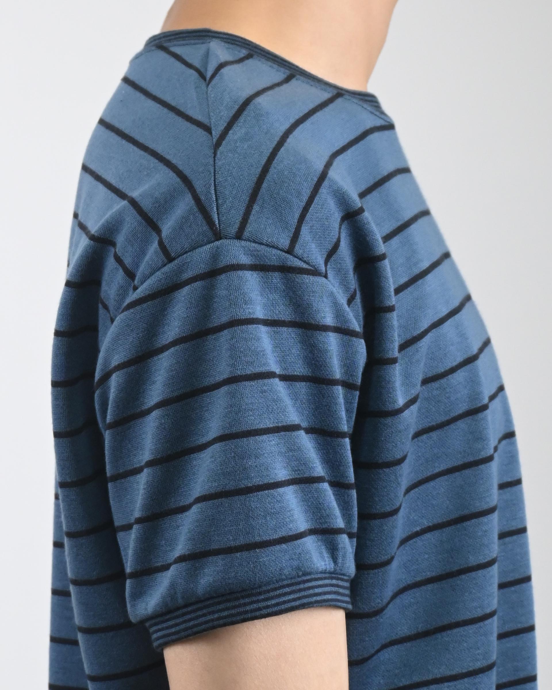 stripe ringer half t-shirt