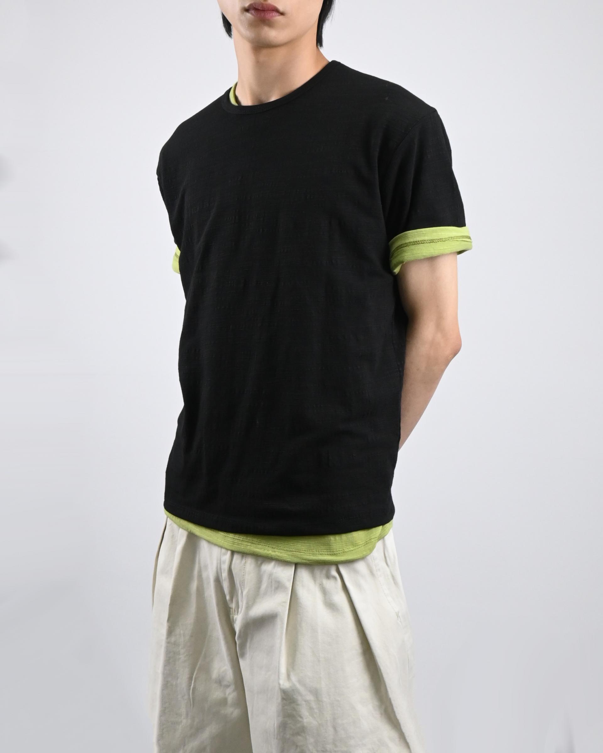 slub vintage half t-shirt